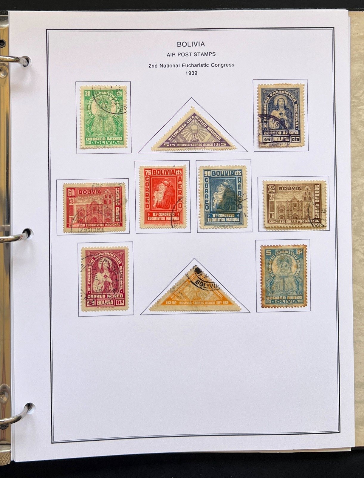 Bolivia Stamp Collection Album Steiner Pages Mint & Used 1867-1962 ZAYIX