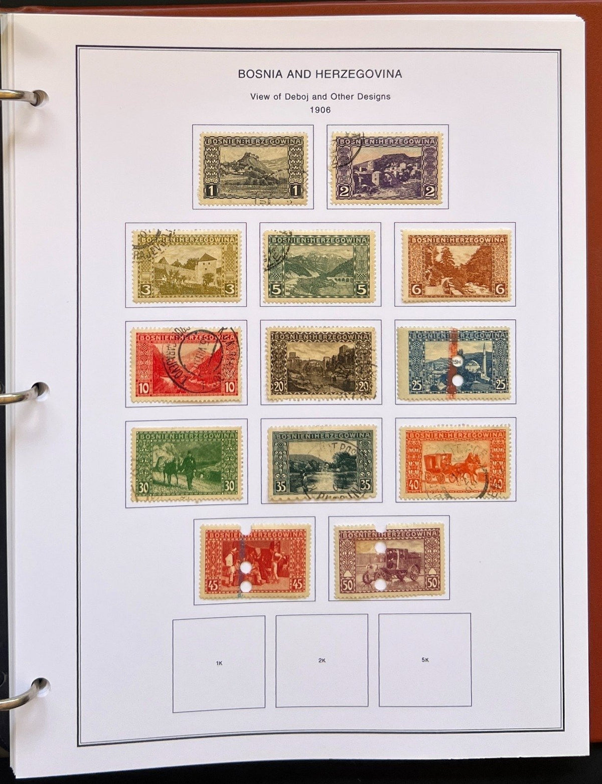 Bermuda Bosnia Hong Kong Stamp Collection Album Steiner Pages MH & Used ZAYIX