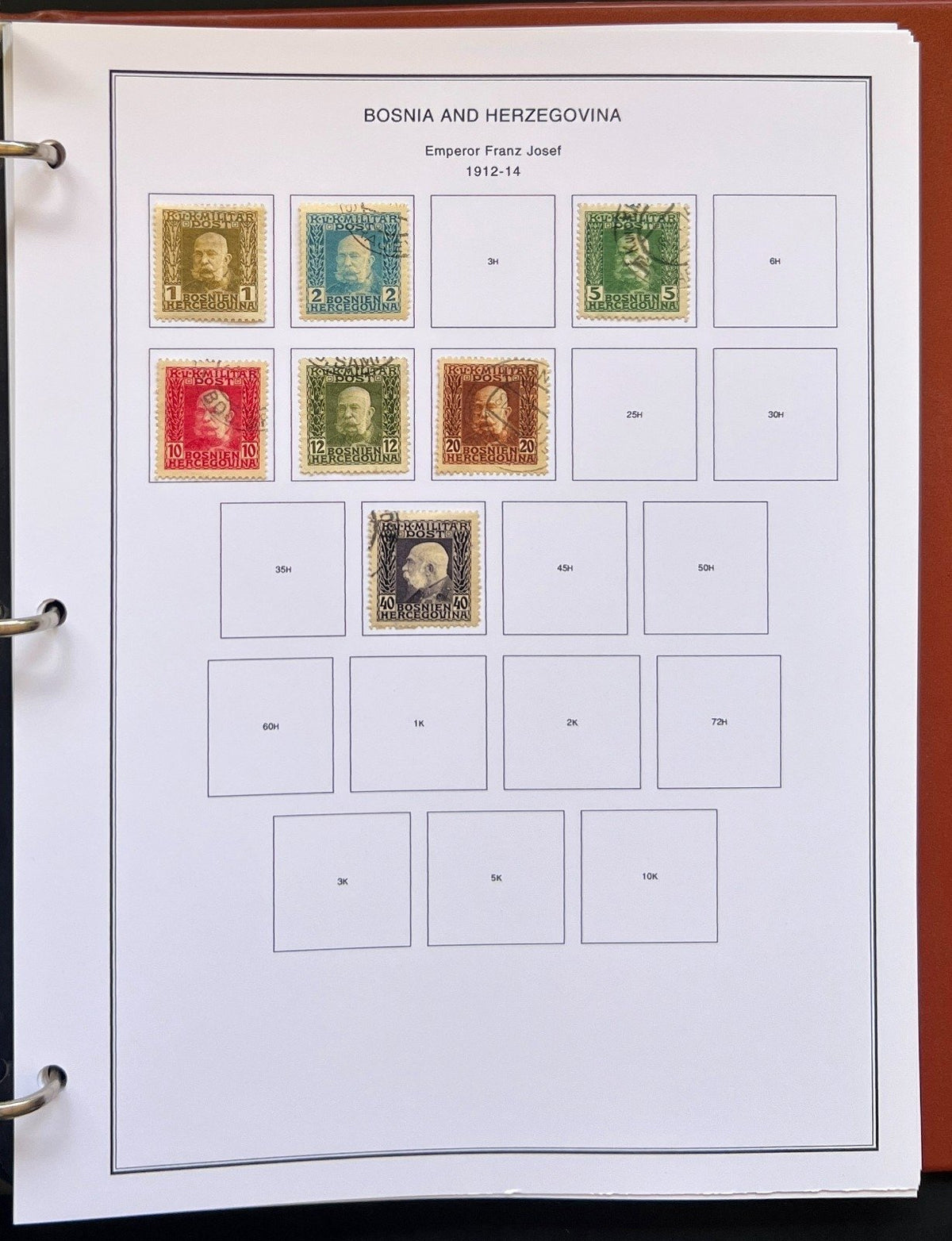 Bermuda Bosnia Hong Kong Stamp Collection Album Steiner Pages MH & Used ZAYIX
