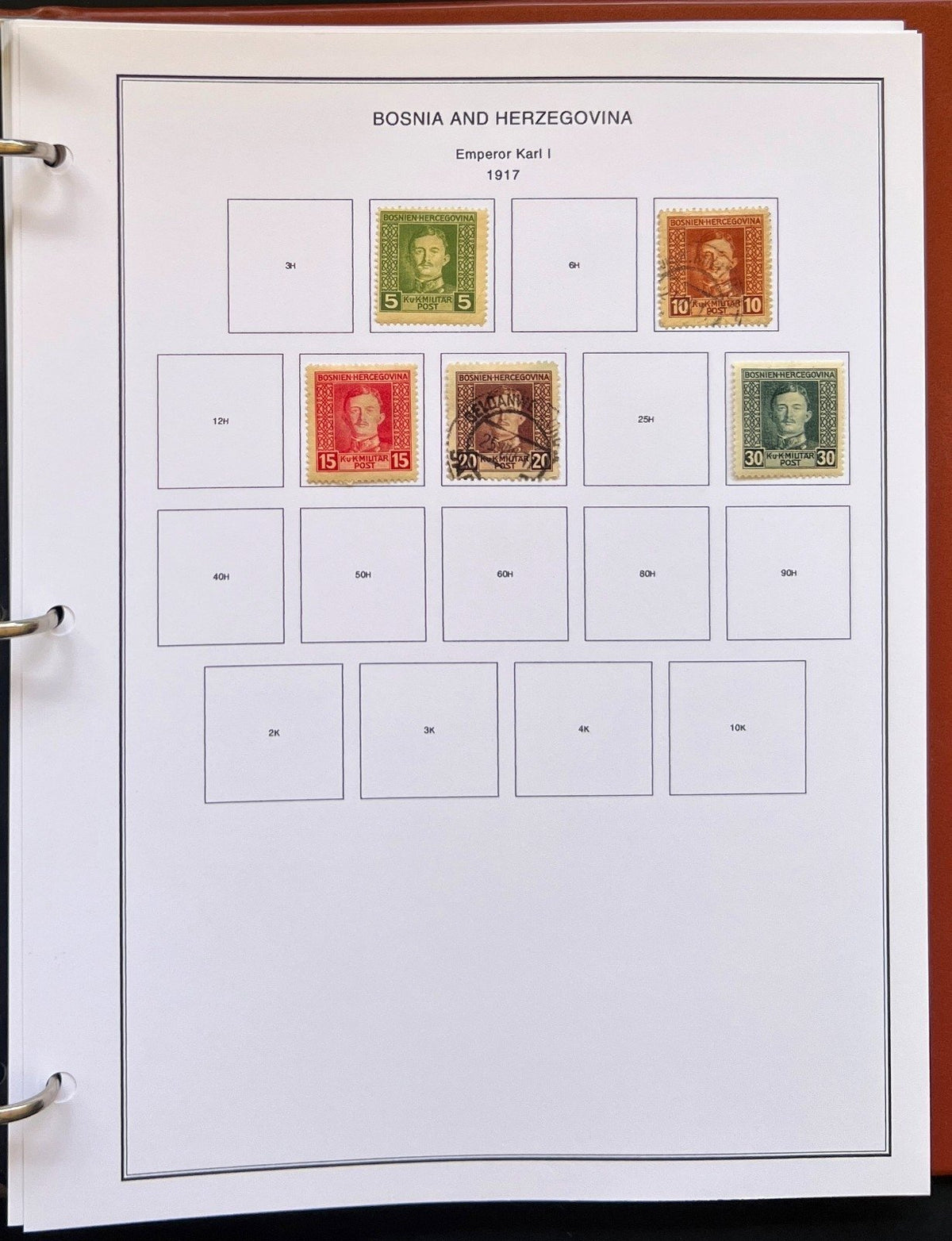 Bermuda Bosnia Hong Kong Stamp Collection Album Steiner Pages MH & Used ZAYIX