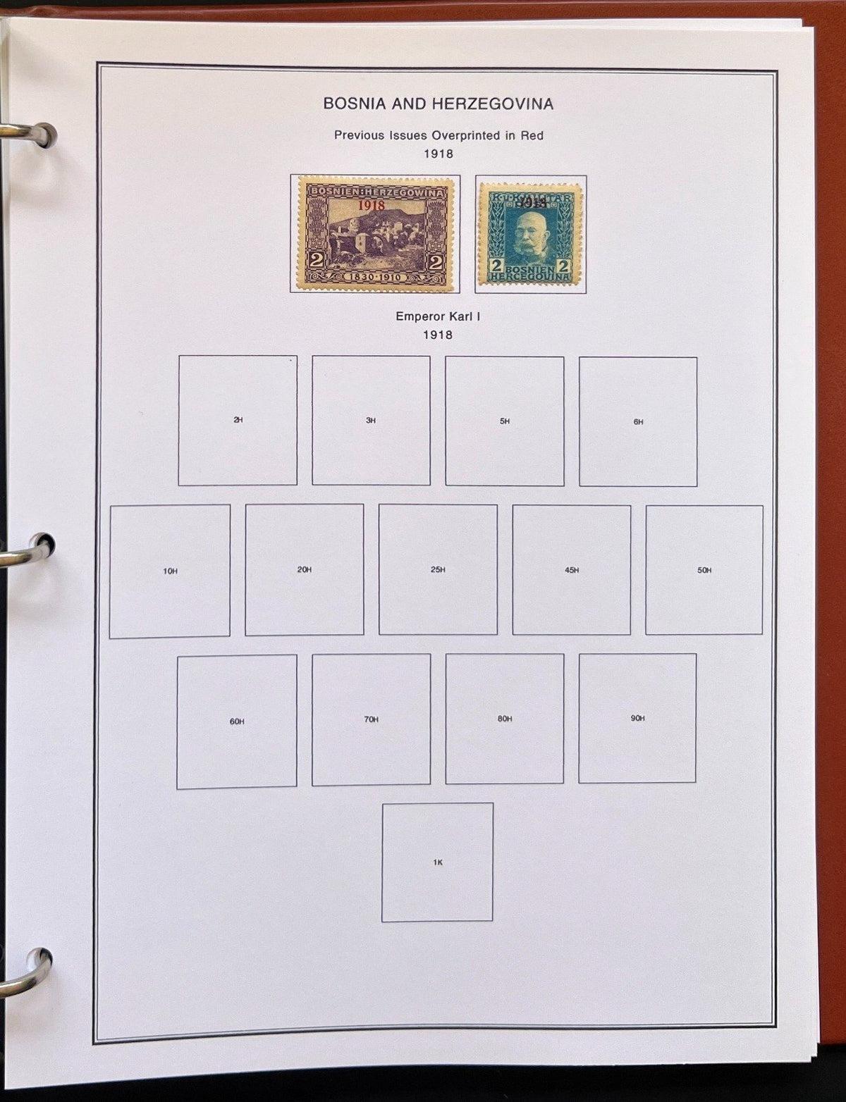 Bermuda Bosnia Hong Kong Stamp Collection Album Steiner Pages MH & Used ZAYIX