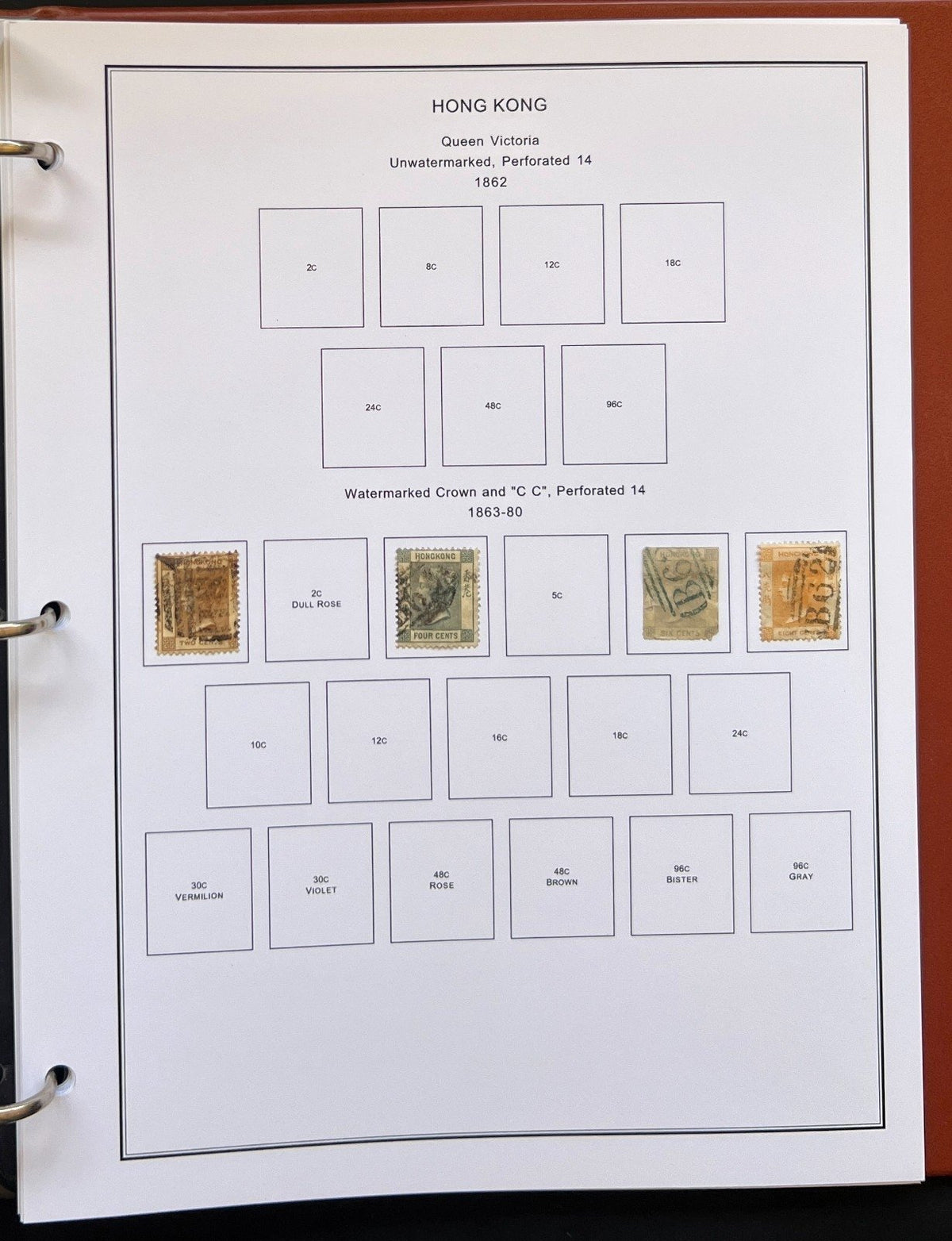 Bermuda Bosnia Hong Kong Stamp Collection Album Steiner Pages MH & Used ZAYIX
