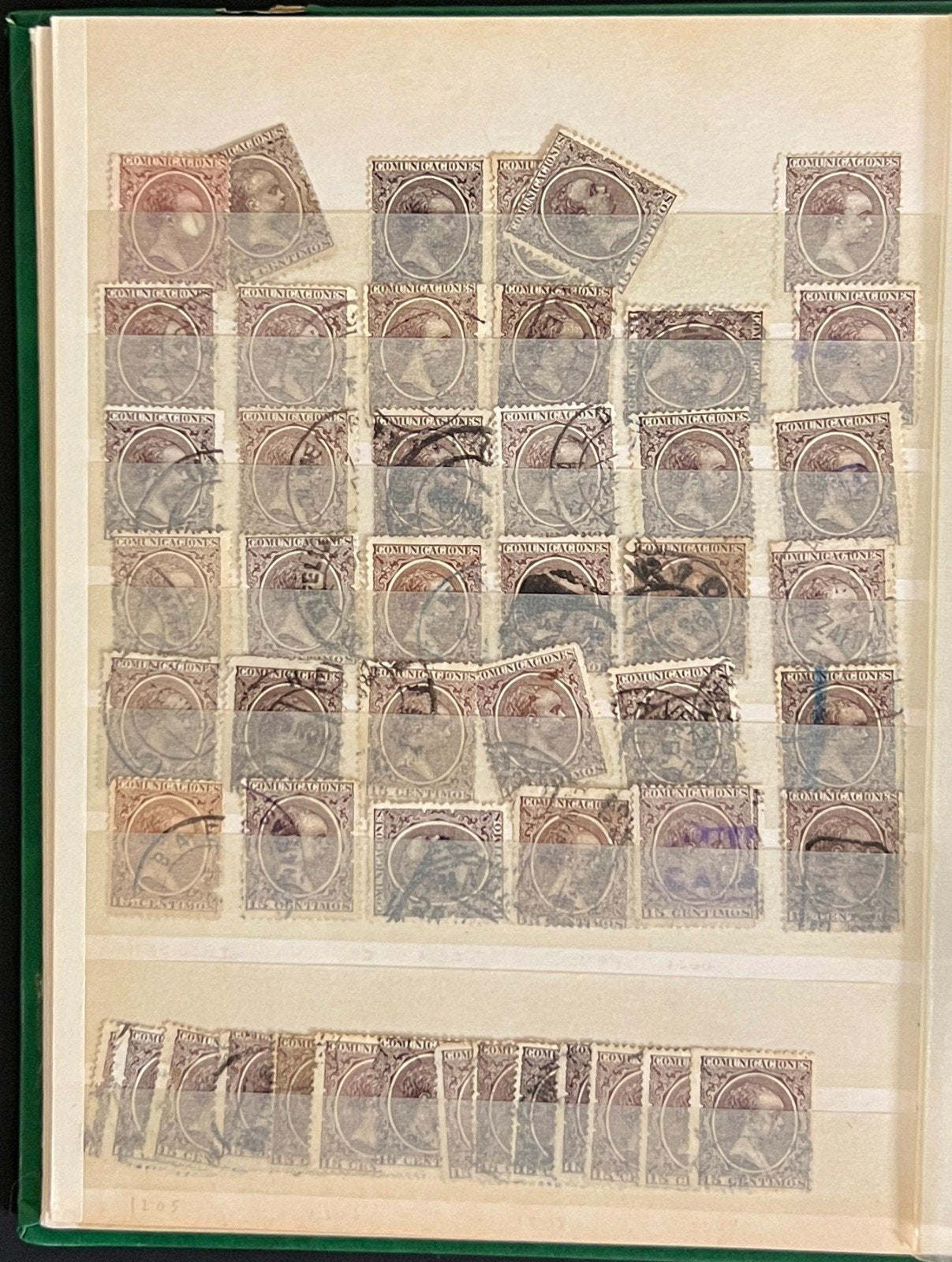King Alfonso XIII Spain Stamp Collection Stock Book Mint & Used 1888-1889 ZAYIX