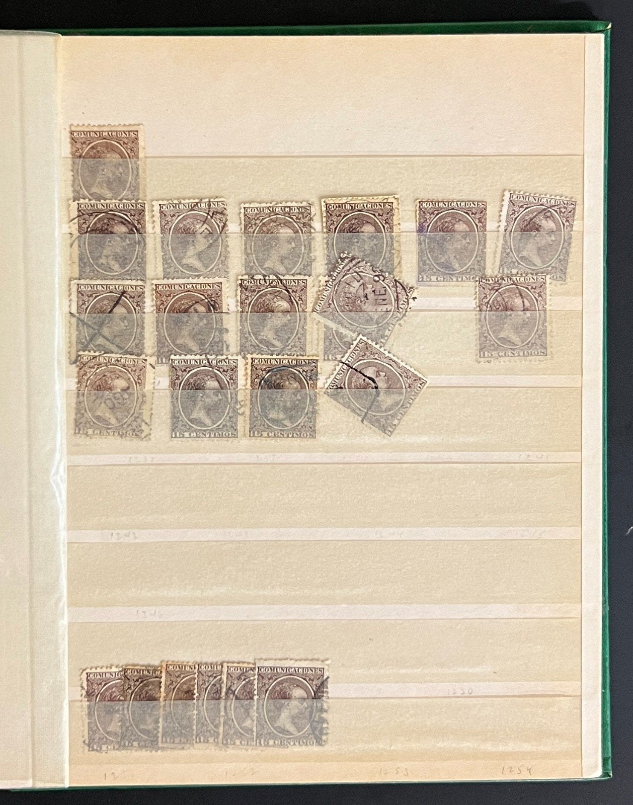 King Alfonso XIII Spain Stamp Collection Stock Book Mint & Used 1888-1889 ZAYIX