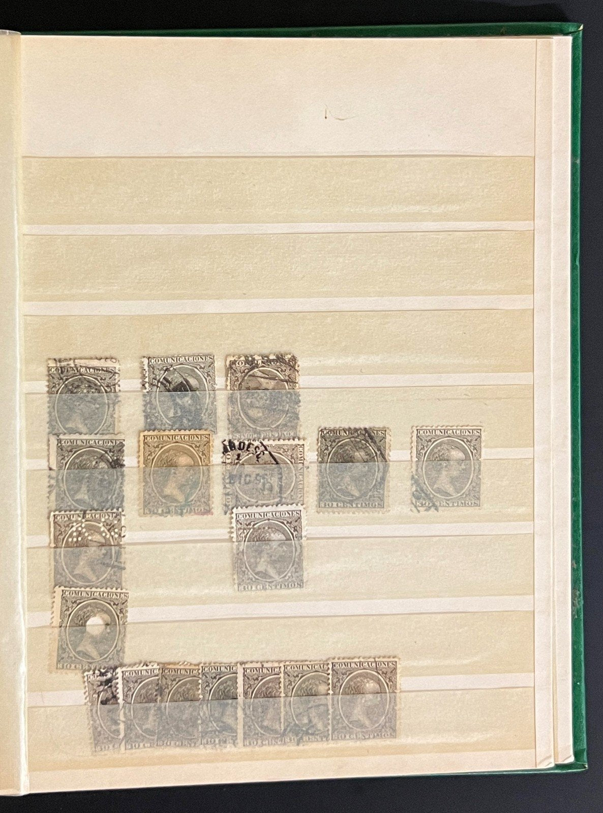King Alfonso XIII Spain Stamp Collection Stock Book Mint & Used 1888-1889 ZAYIX