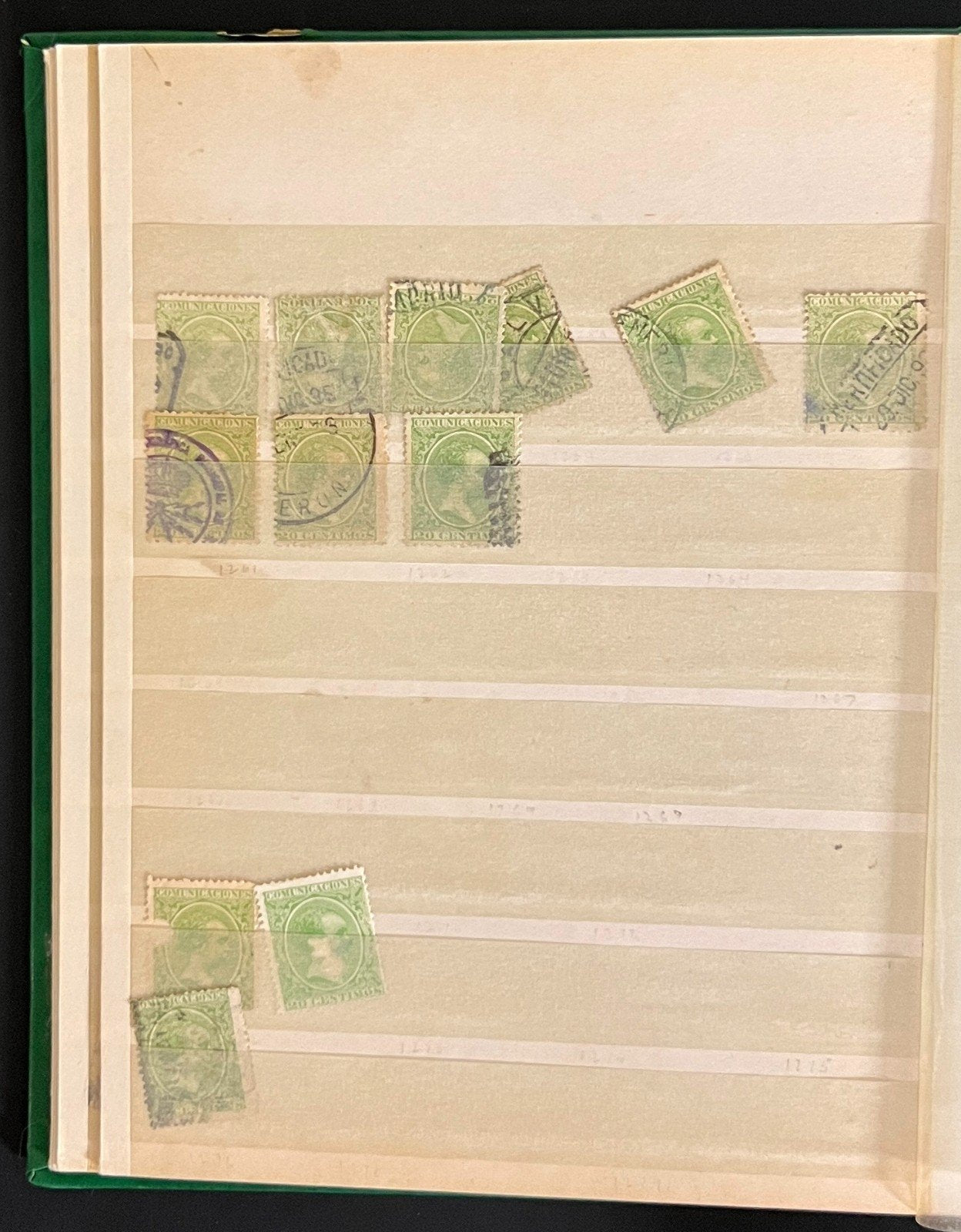 King Alfonso XIII Spain Stamp Collection Stock Book Mint & Used 1888-1889 ZAYIX