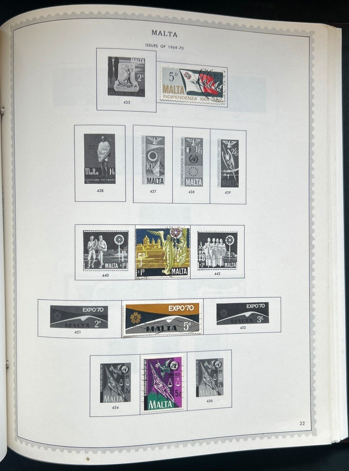 Cyprus Gibraltar Ireland Malta Stamp Collection Minkus Specialty Album ZAYIX