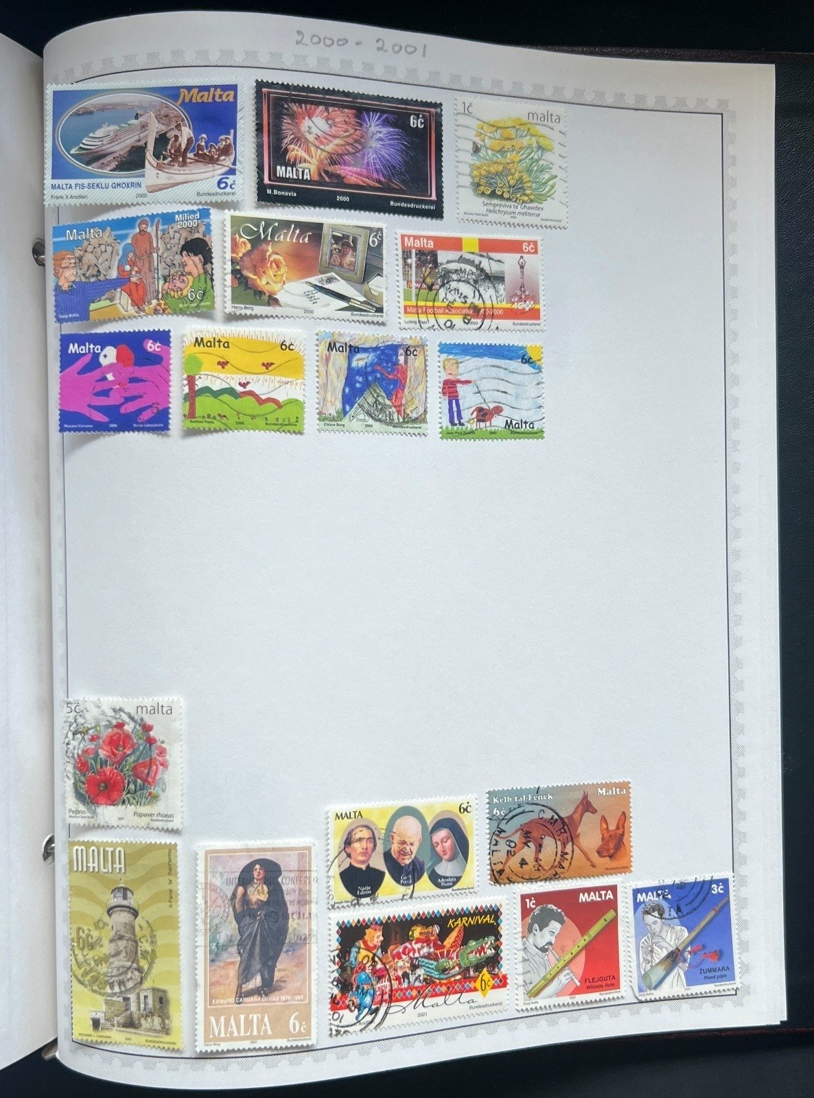 Cyprus Gibraltar Ireland Malta Stamp Collection Minkus Specialty Album ZAYIX
