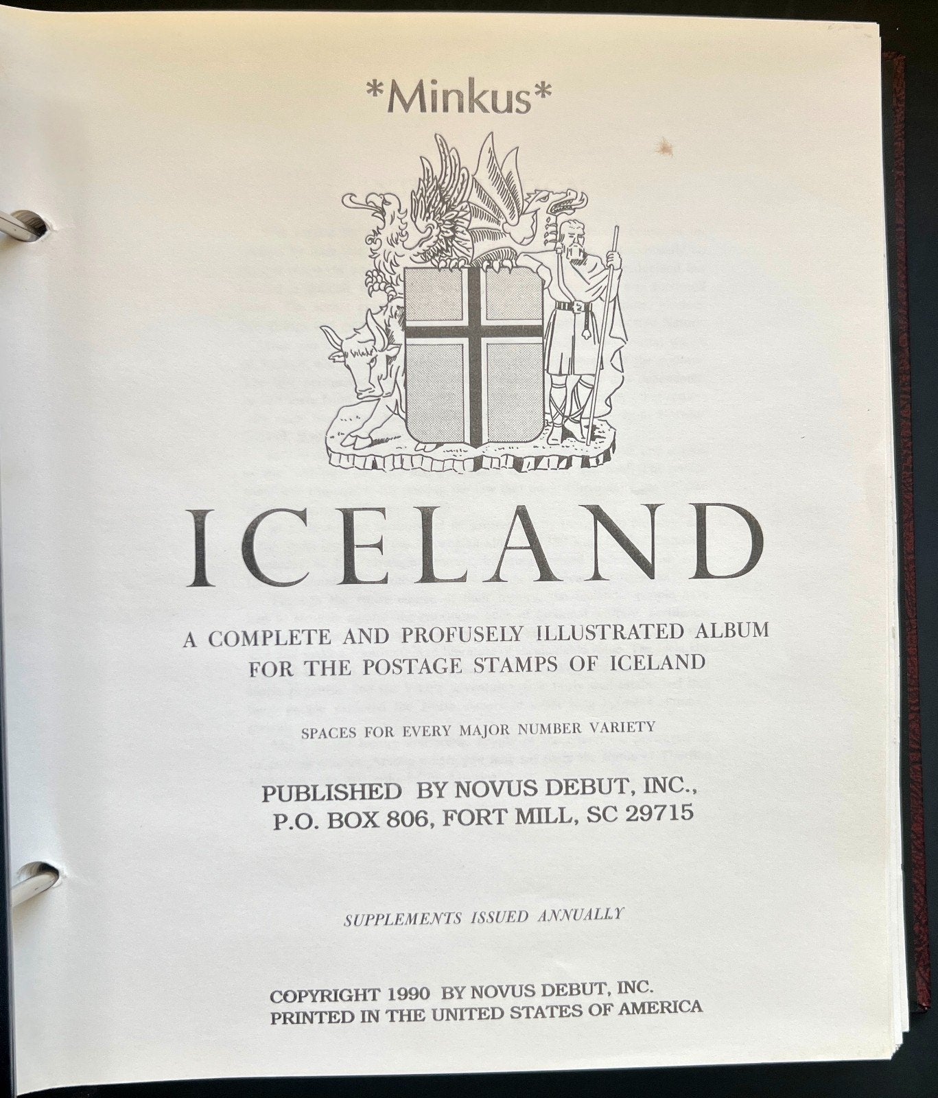 Norway Iceland Latvia Lithuania Stamp Collection Minkus Specialty Album ZAYIX