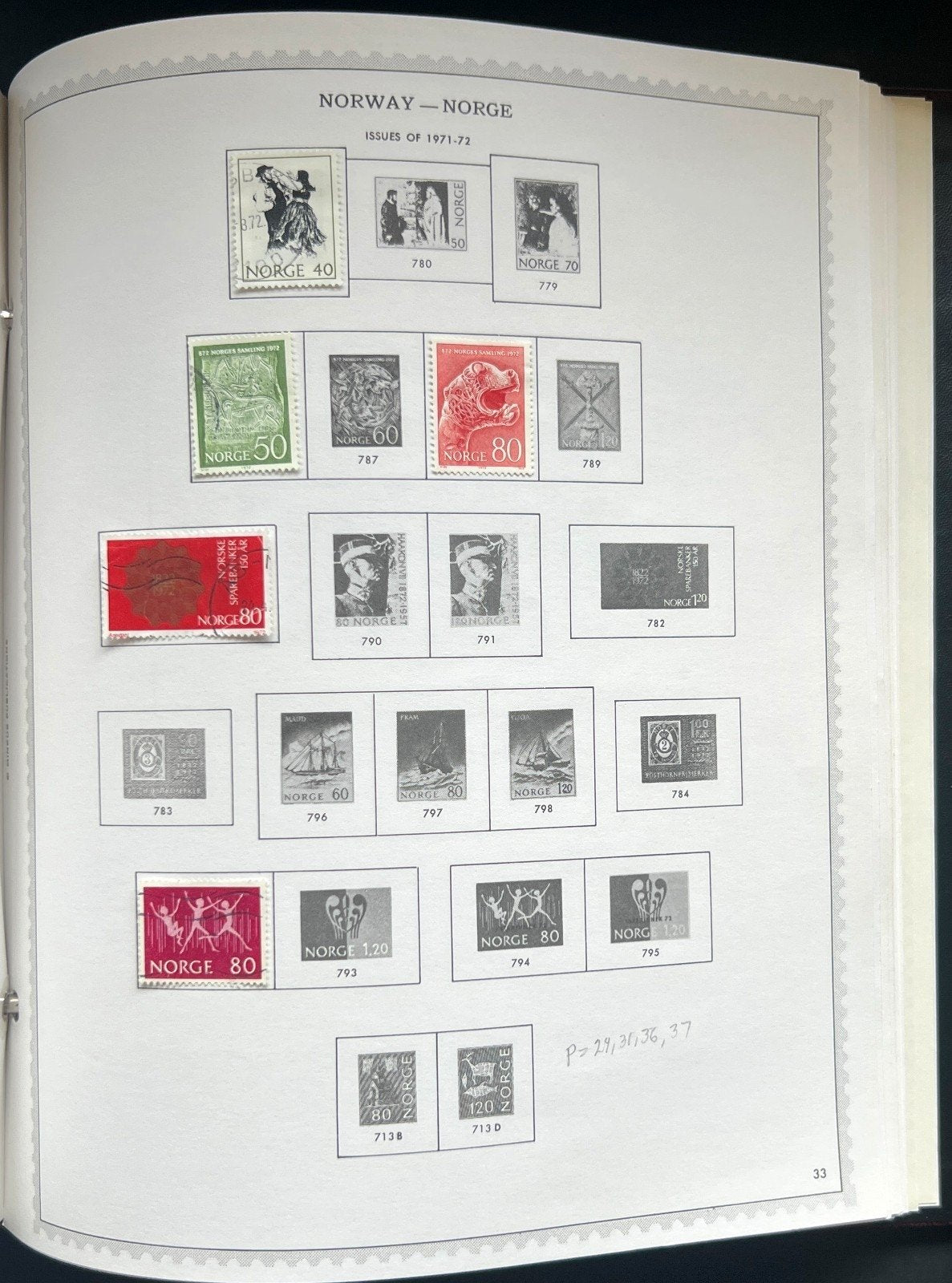 Norway Iceland Latvia Lithuania Stamp Collection Minkus Specialty Album ZAYIX
