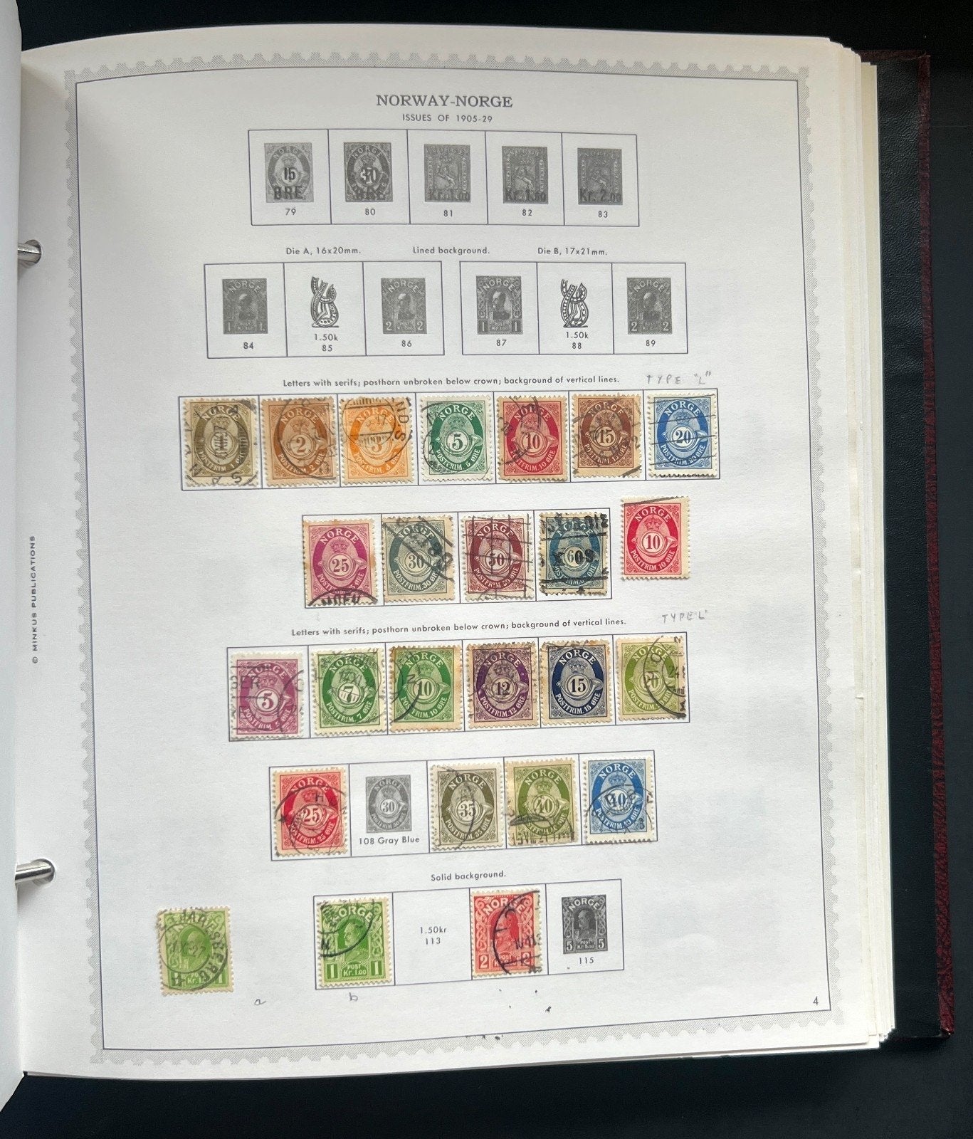 Norway Iceland Latvia Lithuania Stamp Collection Minkus Specialty Album ZAYIX