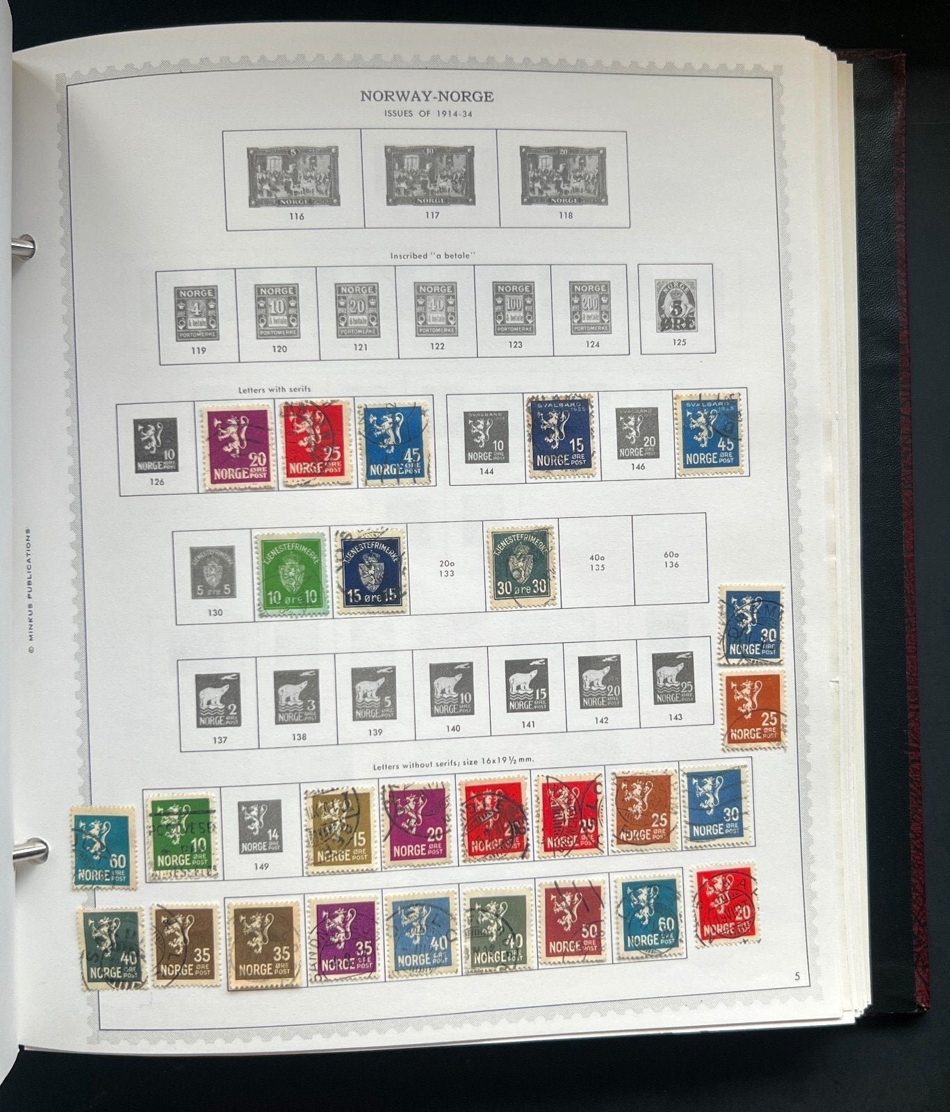 Norway Iceland Latvia Lithuania Stamp Collection Minkus Specialty Album ZAYIX