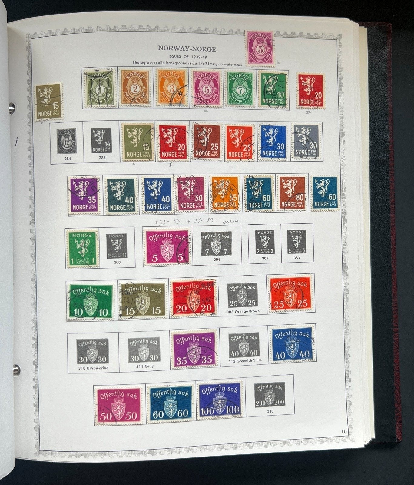 Norway Iceland Latvia Lithuania Stamp Collection Minkus Specialty Album ZAYIX
