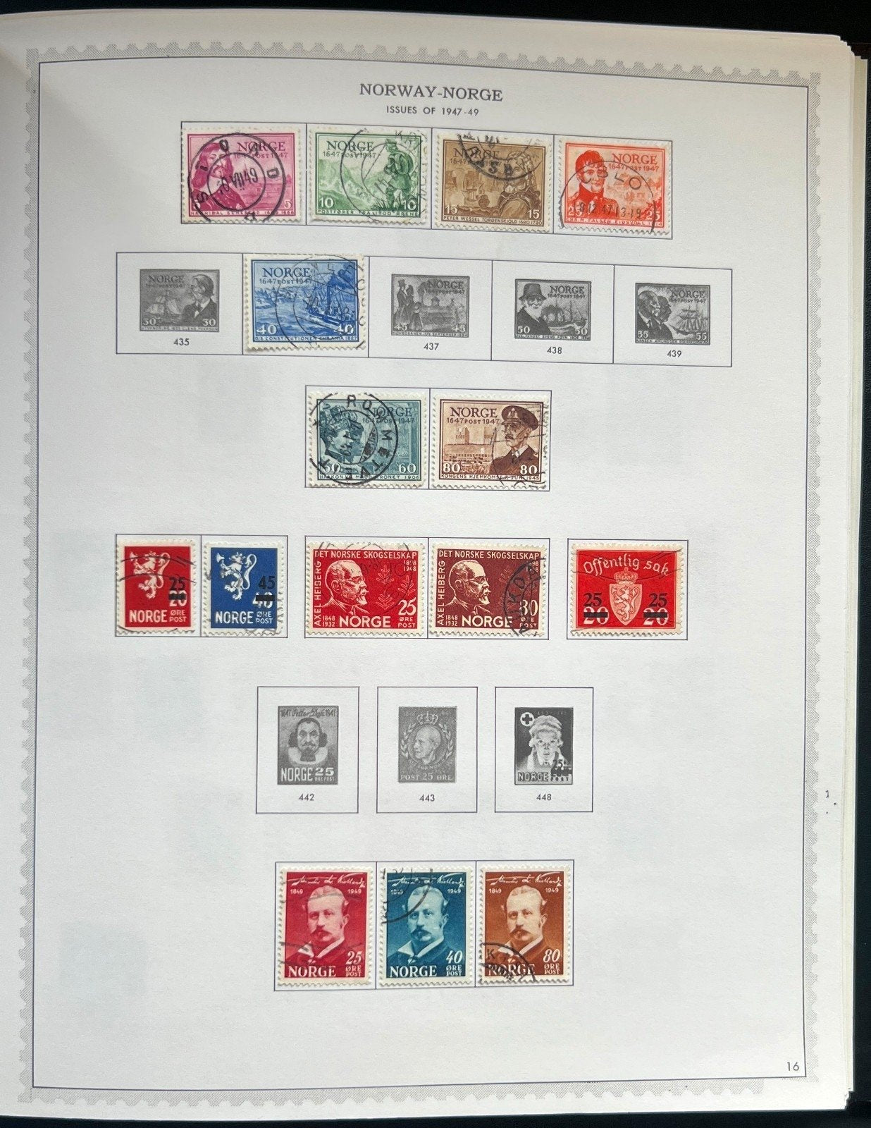 Norway Iceland Latvia Lithuania Stamp Collection Minkus Specialty Album ZAYIX