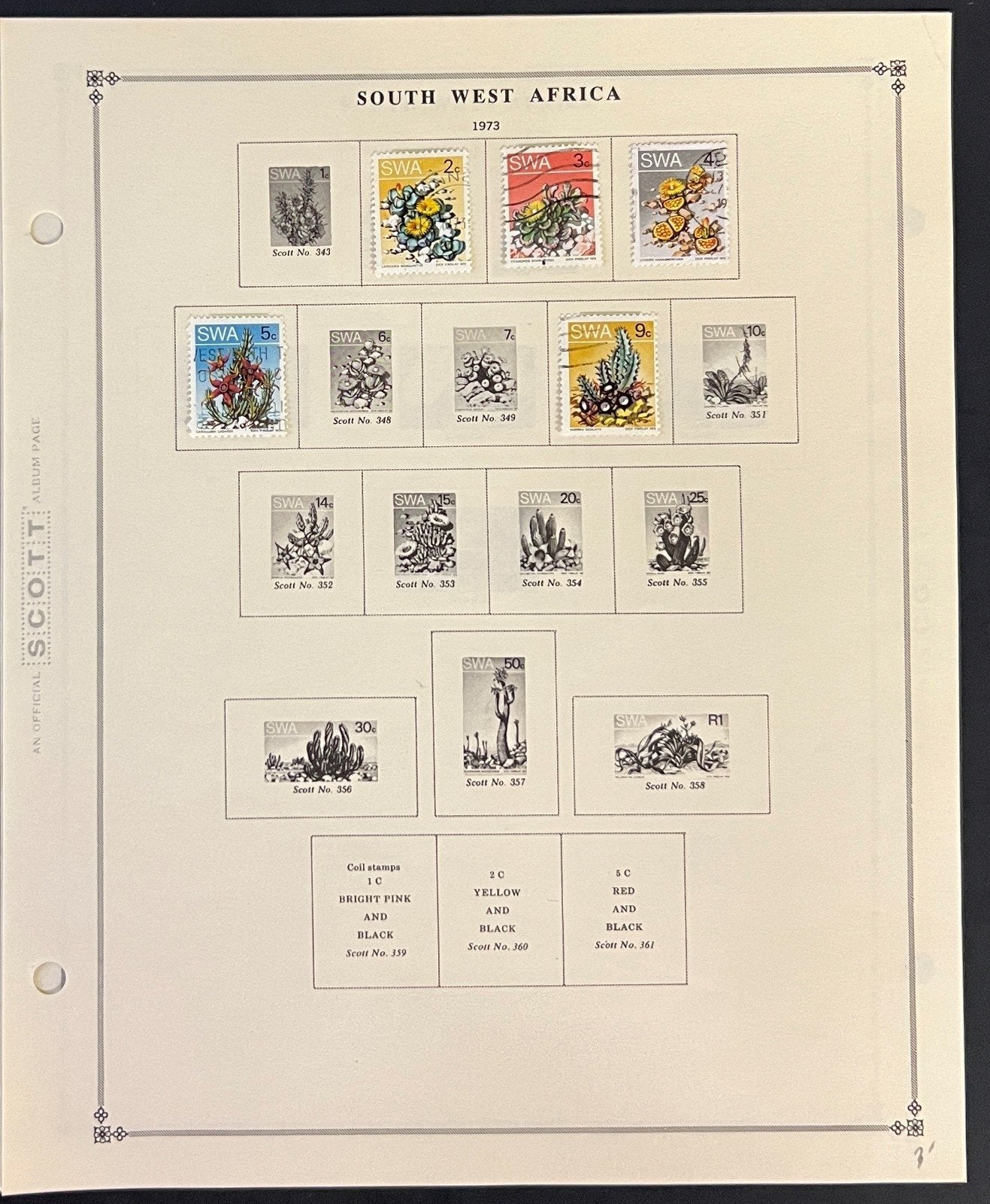 South West Africa Stamp Collection Pages Mint Hinged & Used 1941-1978 ZAYIX