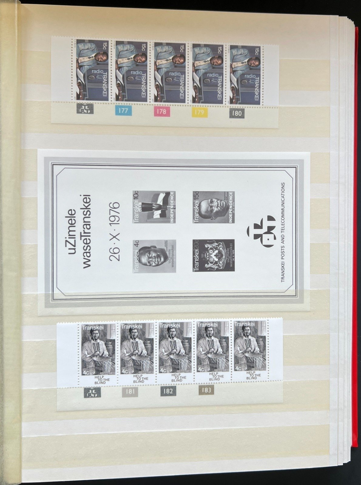 Transkei Plate Blocks & Plate Strips Stamp Collection Stock Book MNH ZAYIX