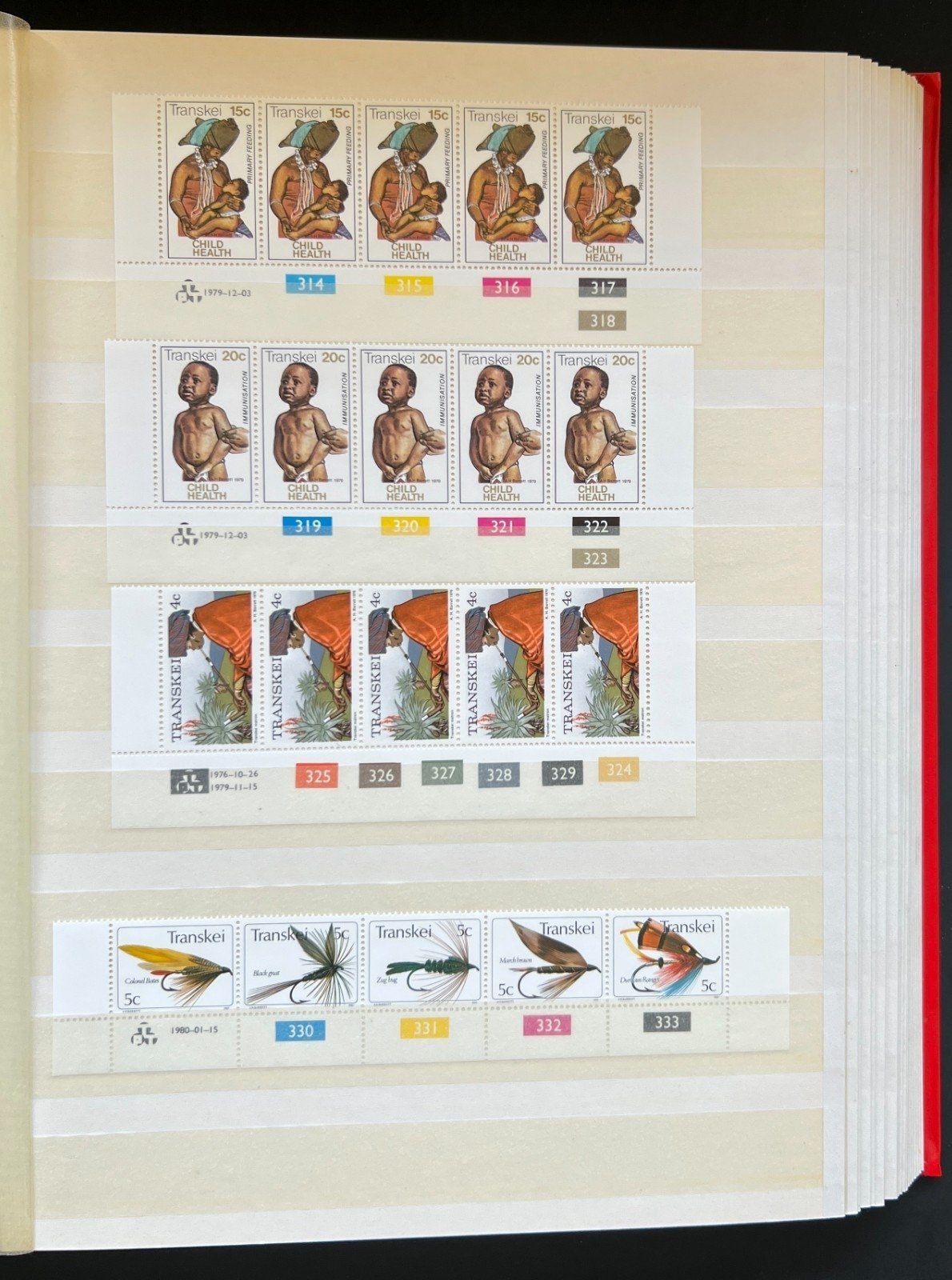 Transkei Plate Blocks & Plate Strips Stamp Collection Stock Book MNH ZAYIX