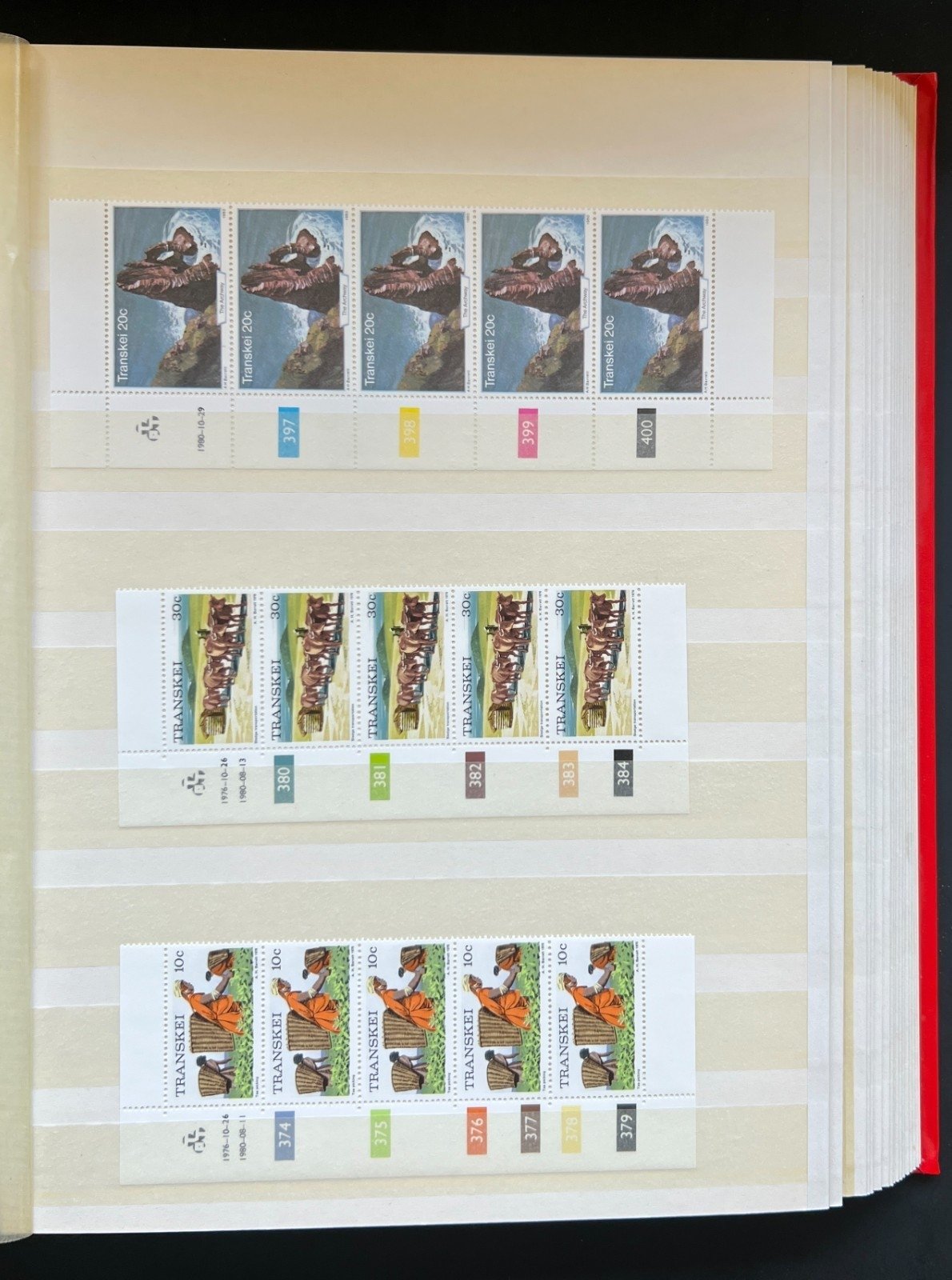 Transkei Plate Blocks & Plate Strips Stamp Collection Stock Book MNH ZAYIX