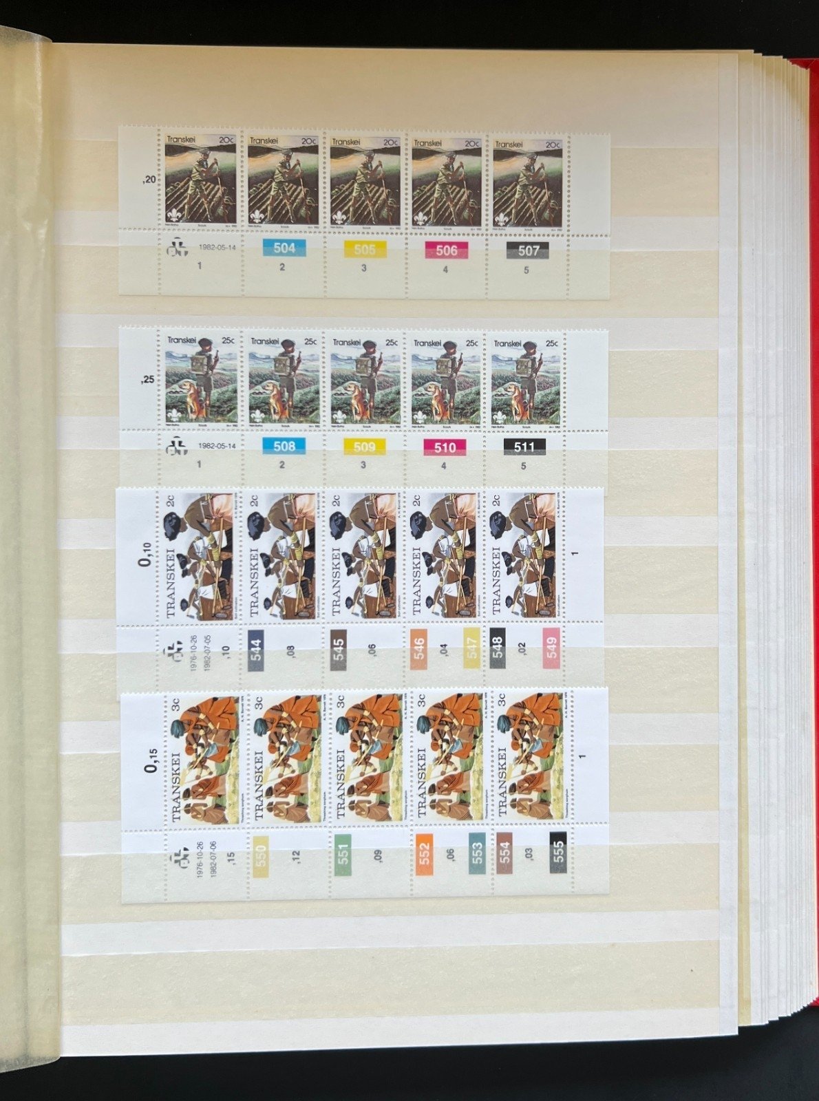 Transkei Plate Blocks & Plate Strips Stamp Collection Stock Book MNH ZAYIX