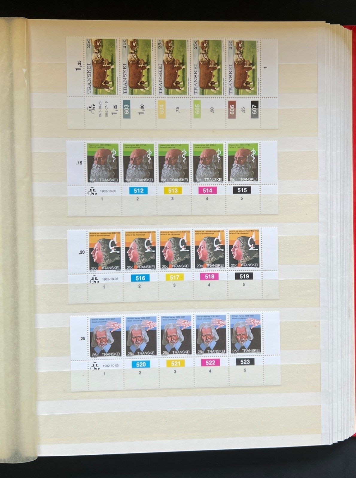 Transkei Plate Blocks & Plate Strips Stamp Collection Stock Book MNH ZAYIX