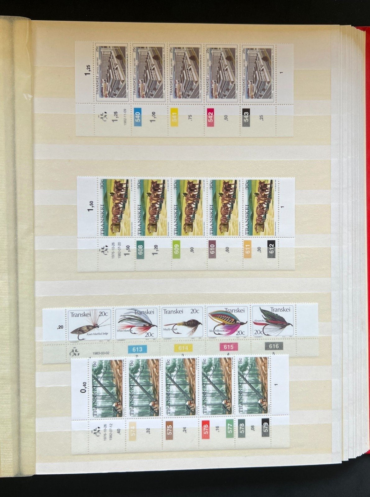 Transkei Plate Blocks & Plate Strips Stamp Collection Stock Book MNH ZAYIX