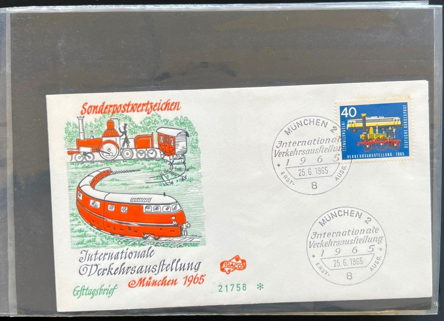 Germany First Day Cover Collection Album 96 Covers FDC 1965-1973 ZAYIX