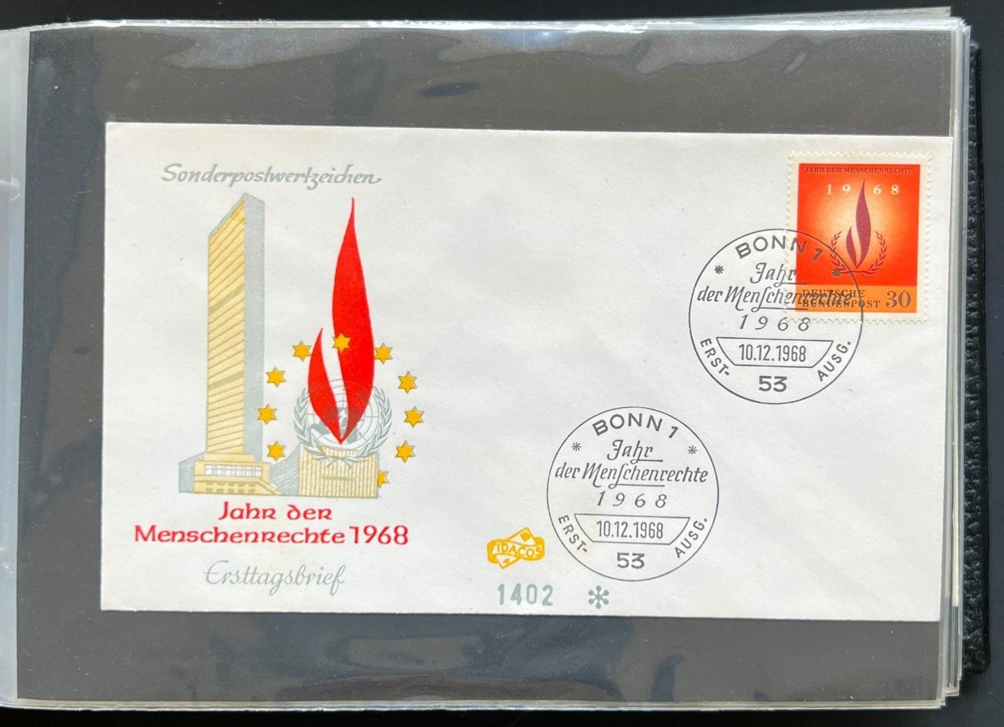 Germany First Day Cover Collection Album 96 Covers FDC 1965-1973 ZAYIX