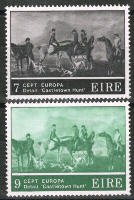Ireland 369-370 MNH Castletown Hunt Robert Healy Artist Horses ZAYIX 101822S38