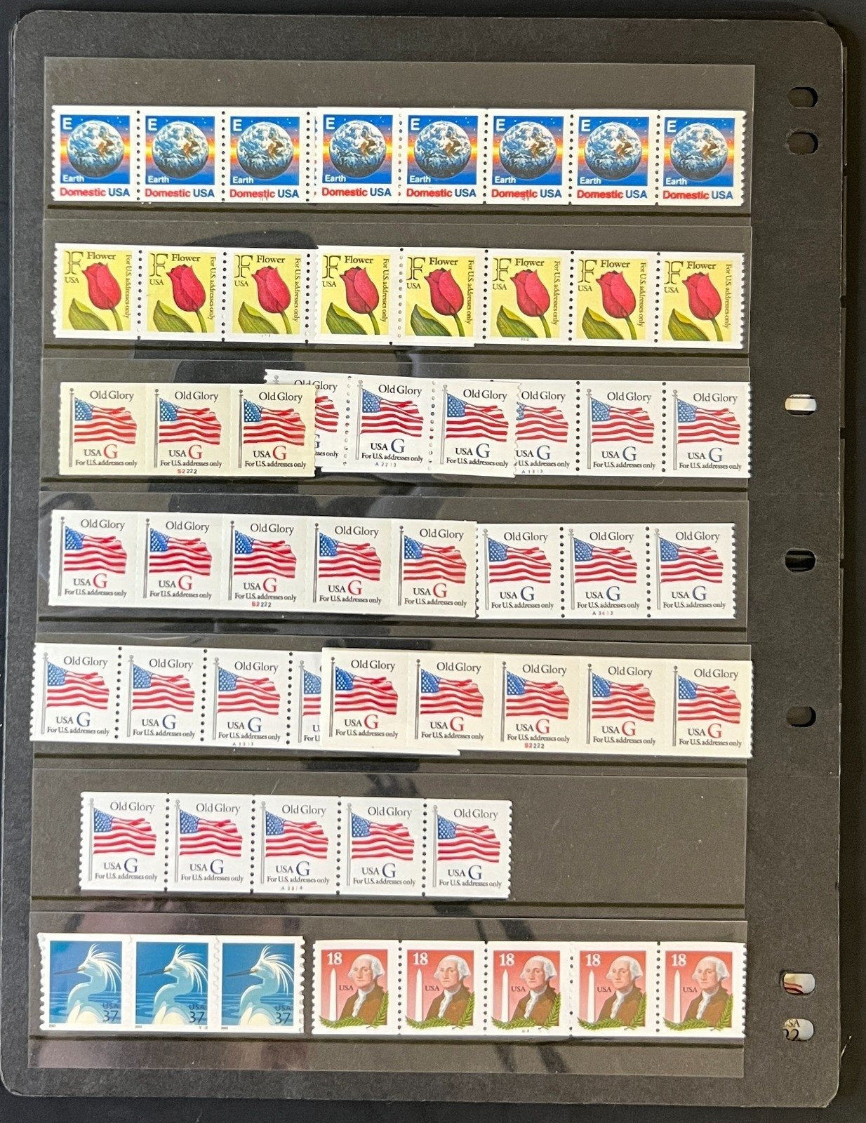 United States Plate Number & Coil Stripes Stamp Collection 12 Pages Mint ZAYIX