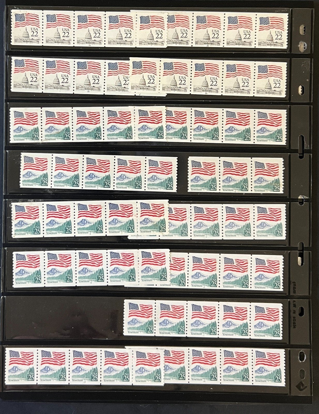 United States Plate Number & Coil Stripes Stamp Collection 12 Pages Mint ZAYIX