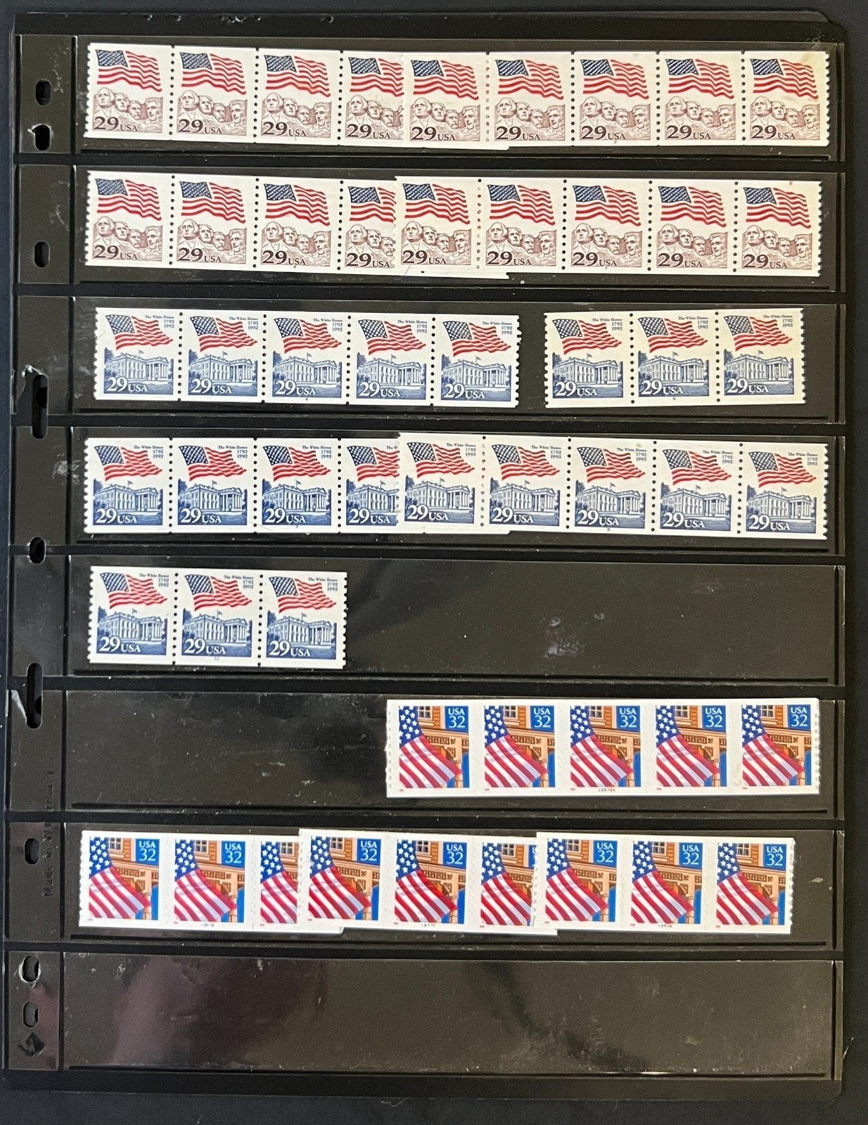 United States Plate Number & Coil Stripes Stamp Collection 12 Pages Mint ZAYIX