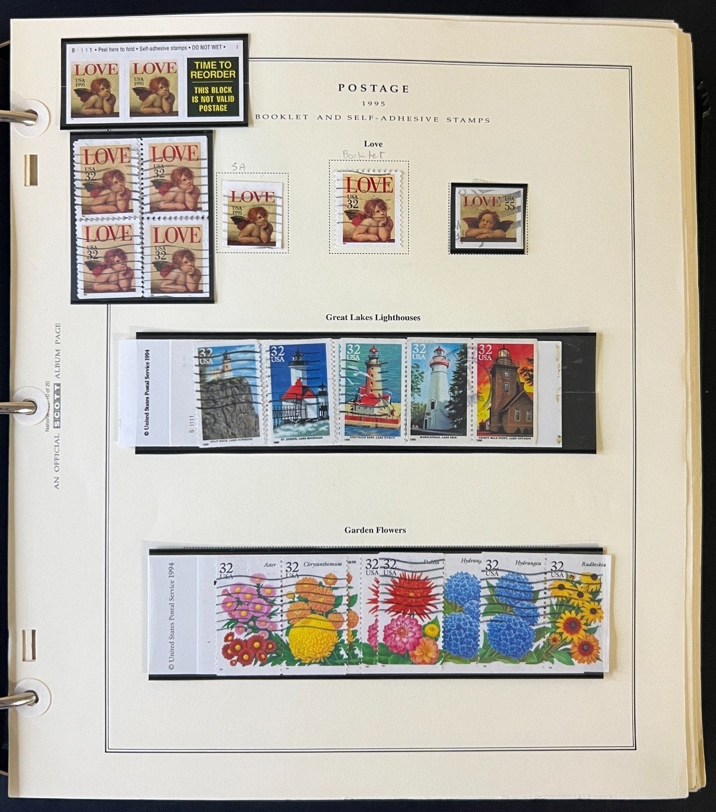 United States Stamp Collection Scott Album Mint & Used 1995-2000 ZAYIX