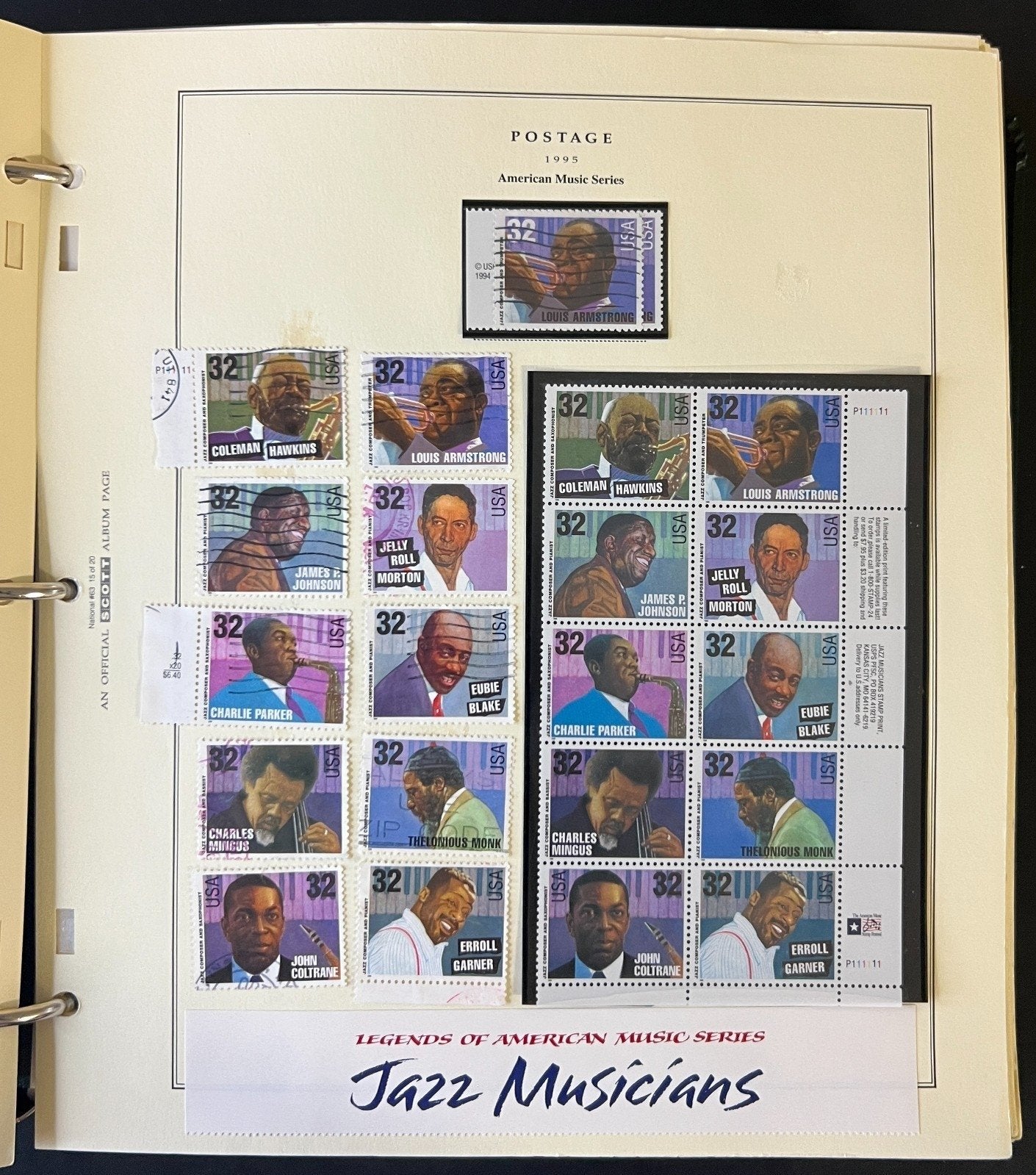 United States Stamp Collection Scott Album Mint & Used 1995-2000 ZAYIX