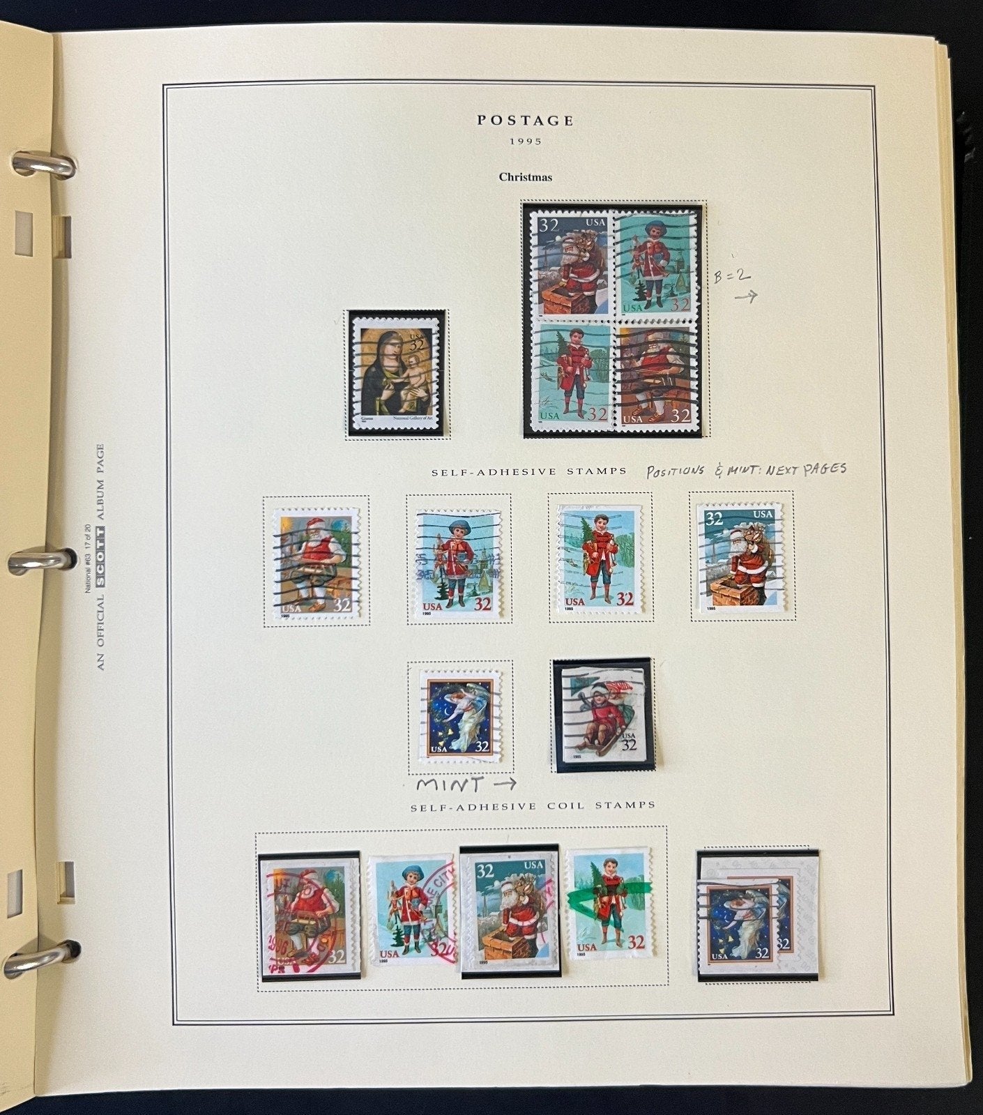 United States Stamp Collection Scott Album Mint & Used 1995-2000 ZAYIX