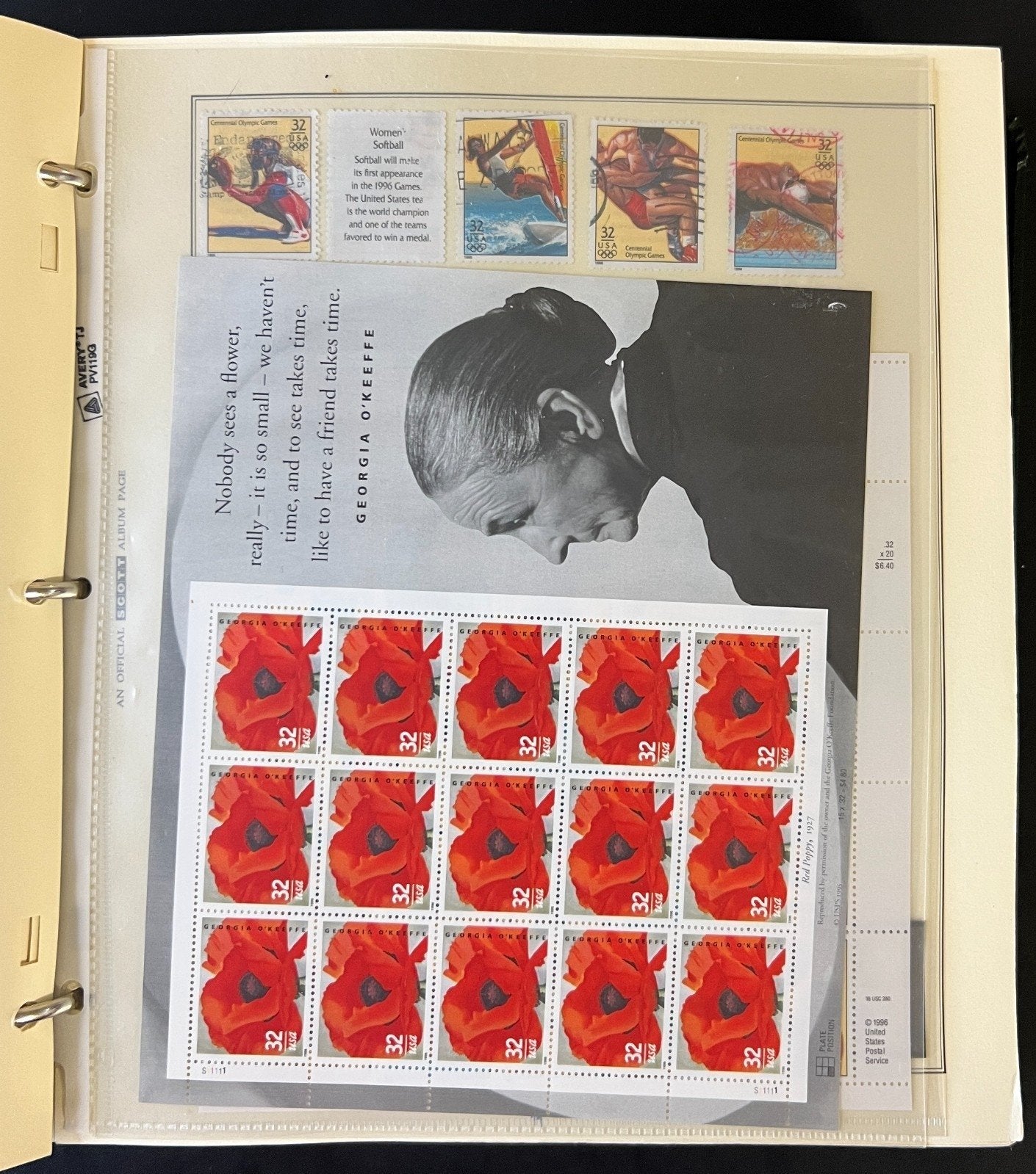 United States Stamp Collection Scott Album Mint & Used 1995-2000 ZAYIX