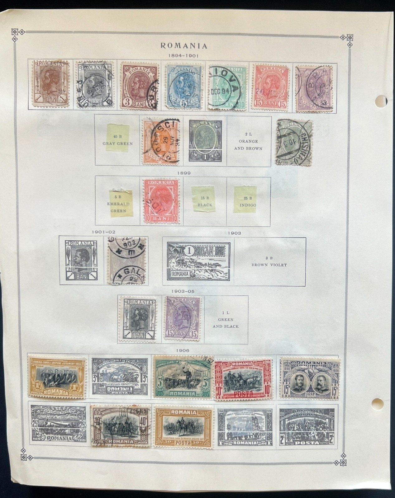Romania Stamp Collection Pages Hundreds of Stamps Mint & Used 1865-1997 ZAYIX