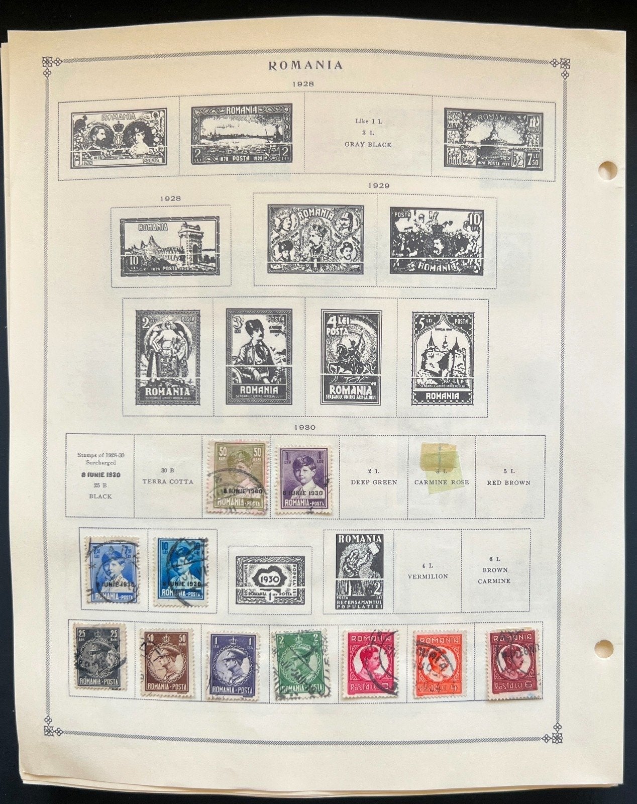 Romania Stamp Collection Pages Hundreds of Stamps Mint & Used 1865-1997 ZAYIX