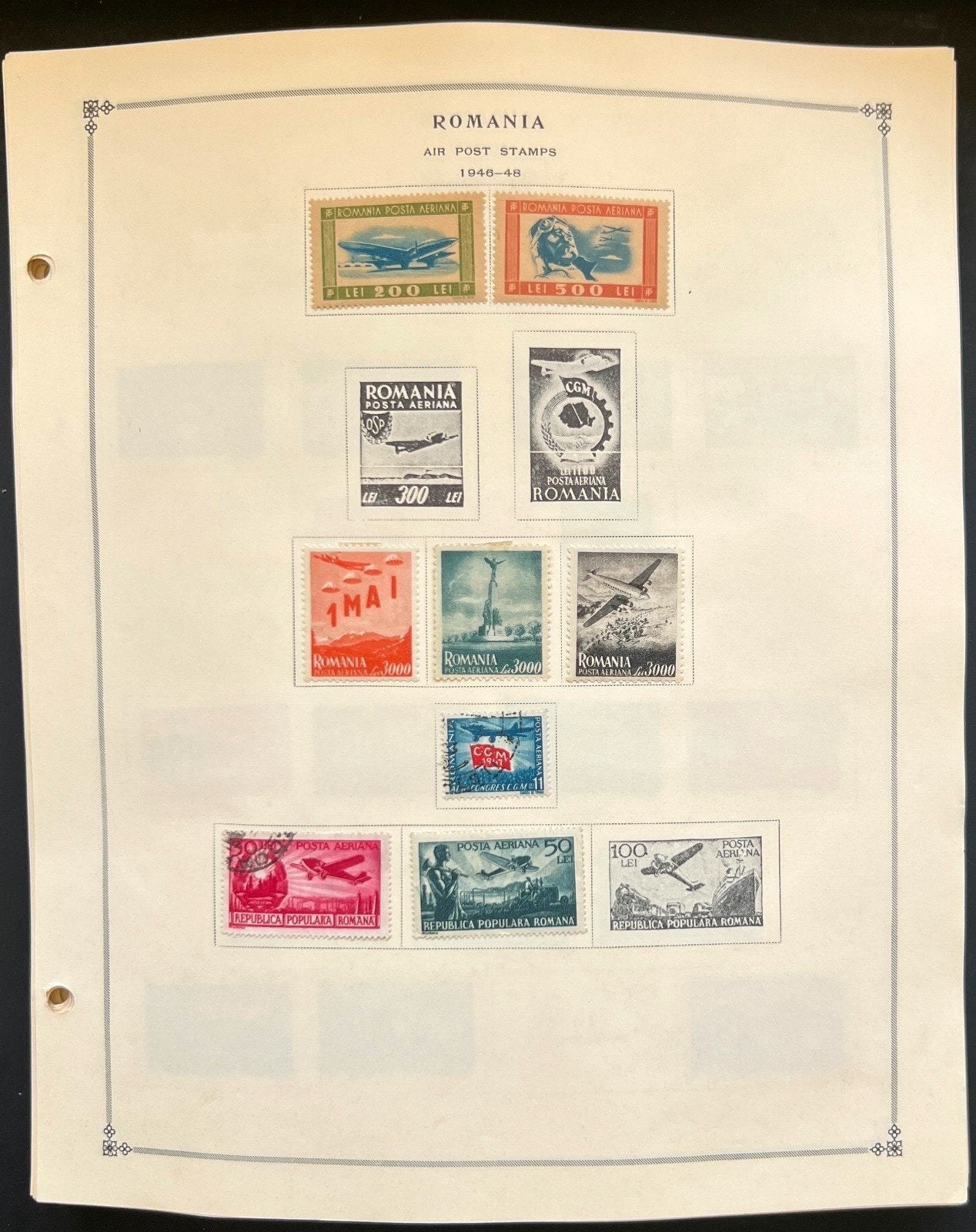 Romania Stamp Collection Pages Hundreds of Stamps Mint & Used 1865-1997 ZAYIX