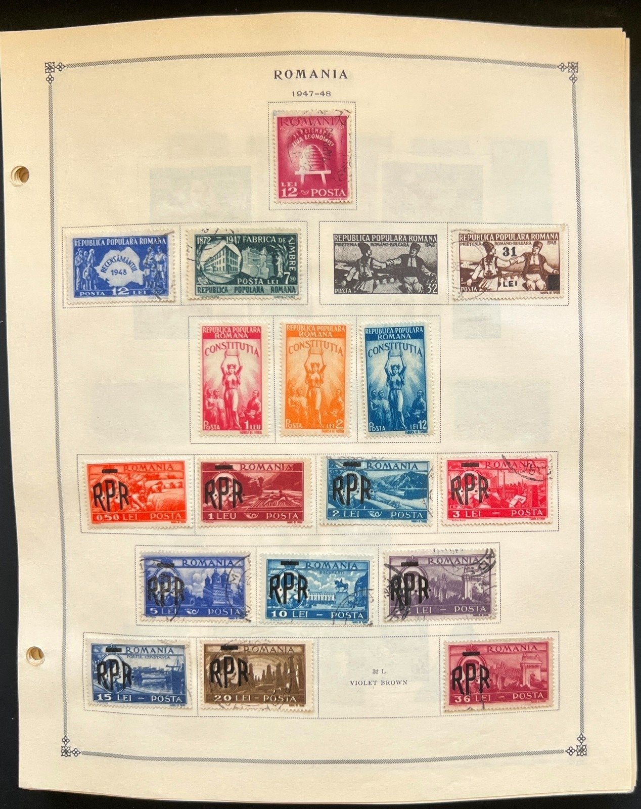 Romania Stamp Collection Pages Hundreds of Stamps Mint & Used 1865-1997 ZAYIX