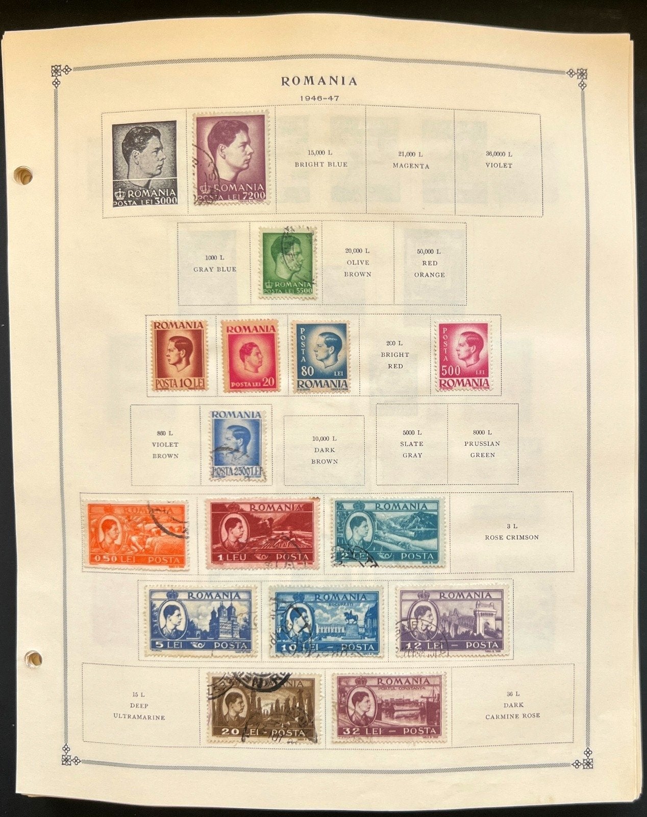 Romania Stamp Collection Pages Hundreds of Stamps Mint & Used 1865-1997 ZAYIX