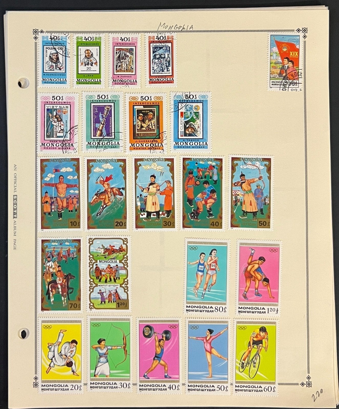 Mongolia Stamp Collection Pages 360 Stamps Mint & Used ZAYIX