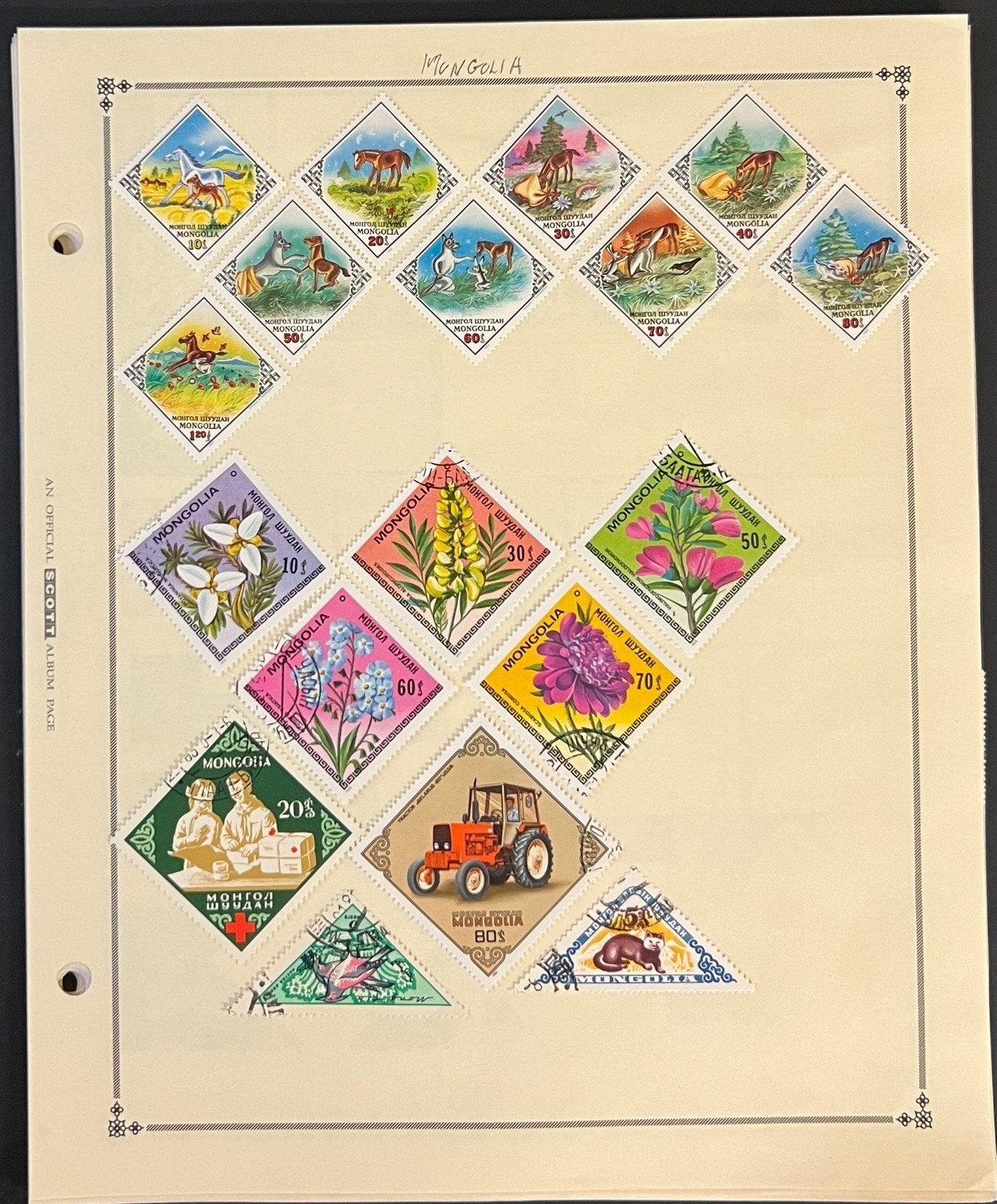 Mongolia Stamp Collection Pages 360 Stamps Mint & Used ZAYIX