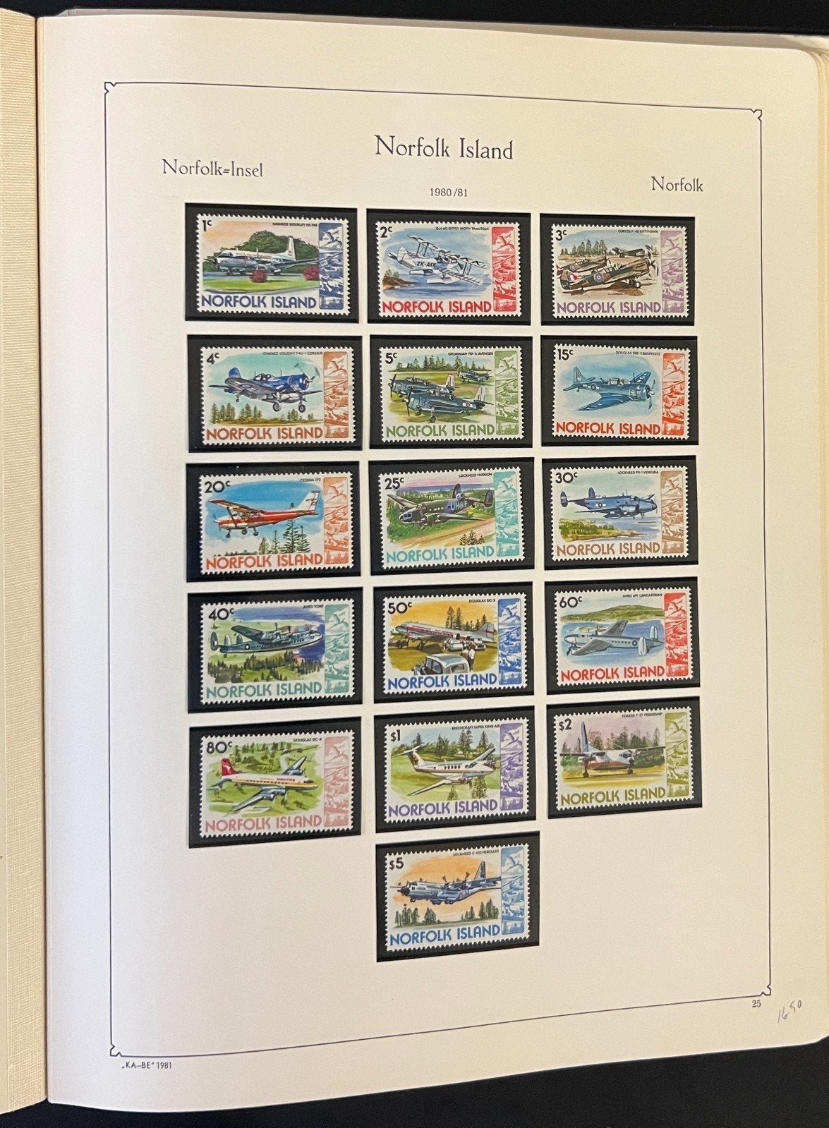 Norfolk Island Stamp Collection Album Mint (MNH) 1947-1989 ZAYIX