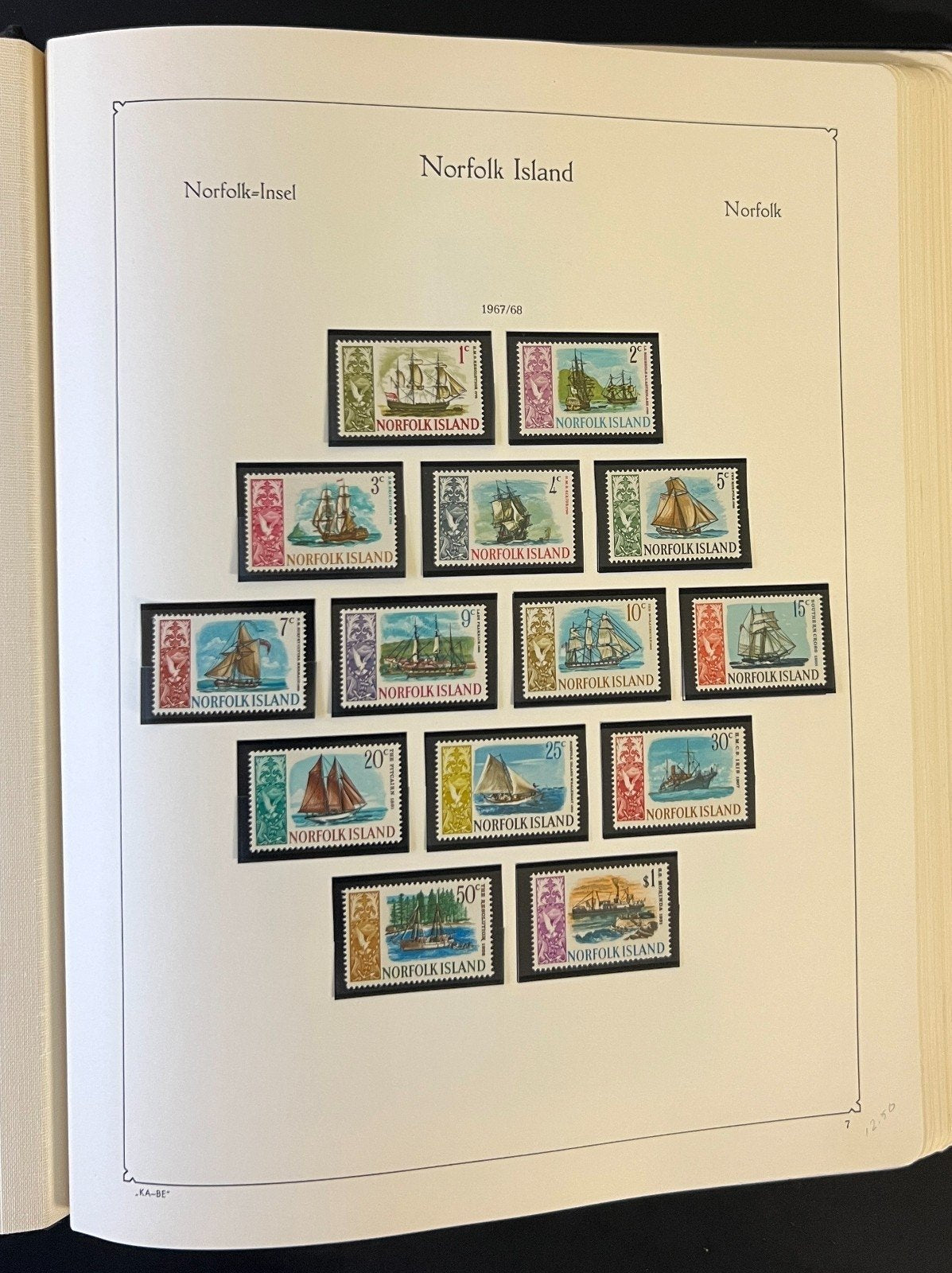 Norfolk Island Stamp Collection Album Mint (MNH) 1947-1989 ZAYIX