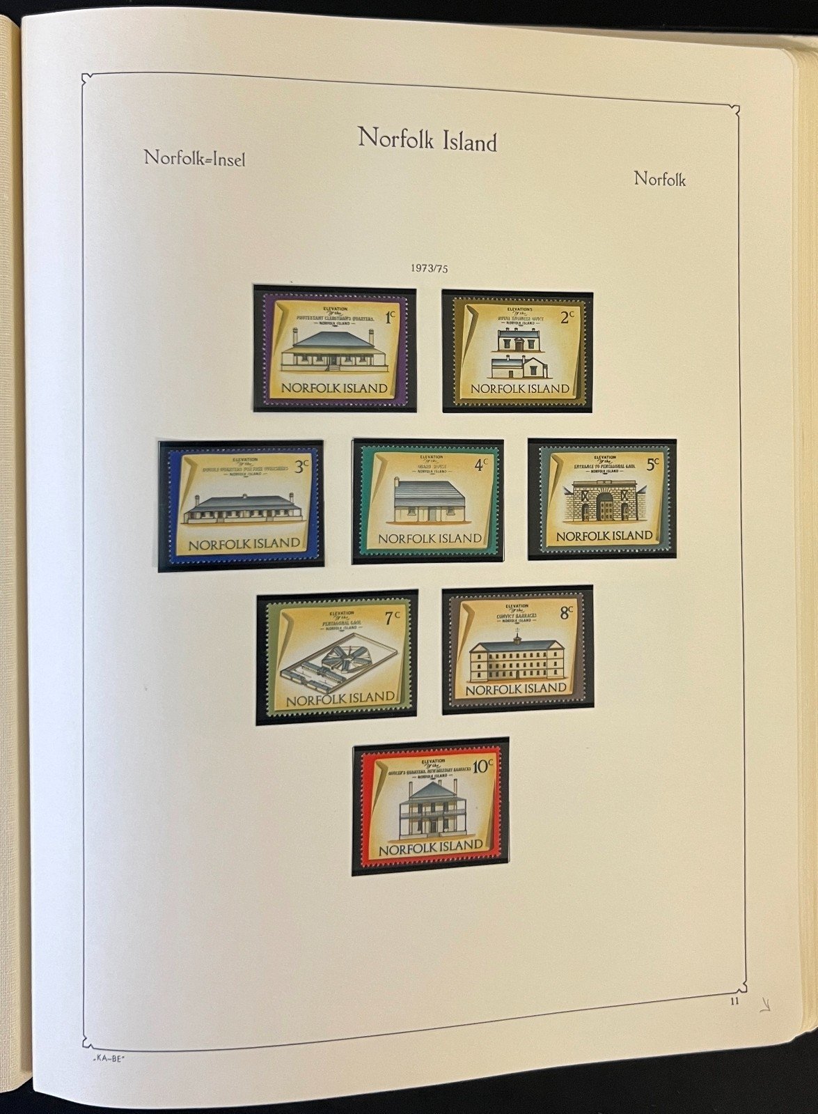Norfolk Island Stamp Collection Album Mint (MNH) 1947-1989 ZAYIX