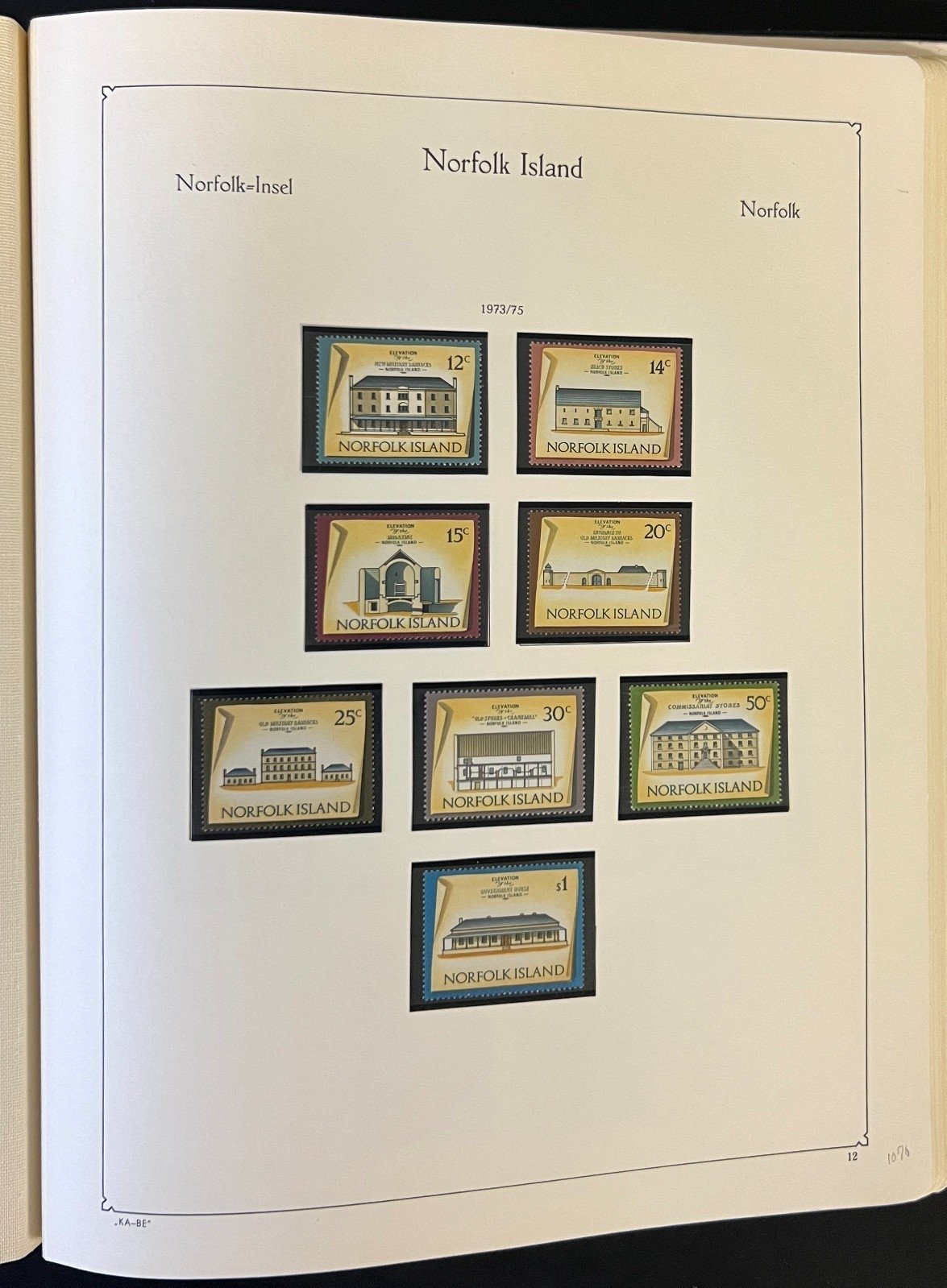 Norfolk Island Stamp Collection Album Mint (MNH) 1947-1989 ZAYIX