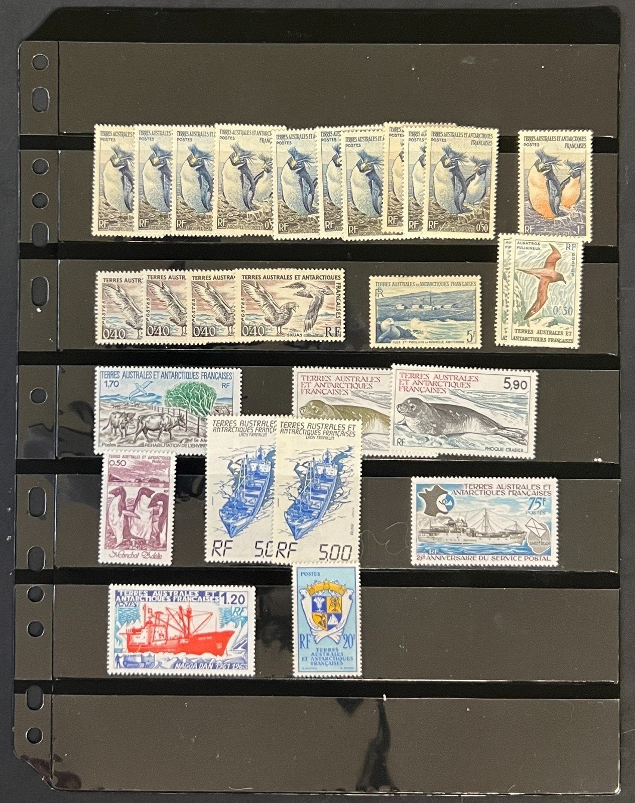 FSAT French Southern Antarctic Territory Stamp Collection Stock Page Mint  ZAYIX