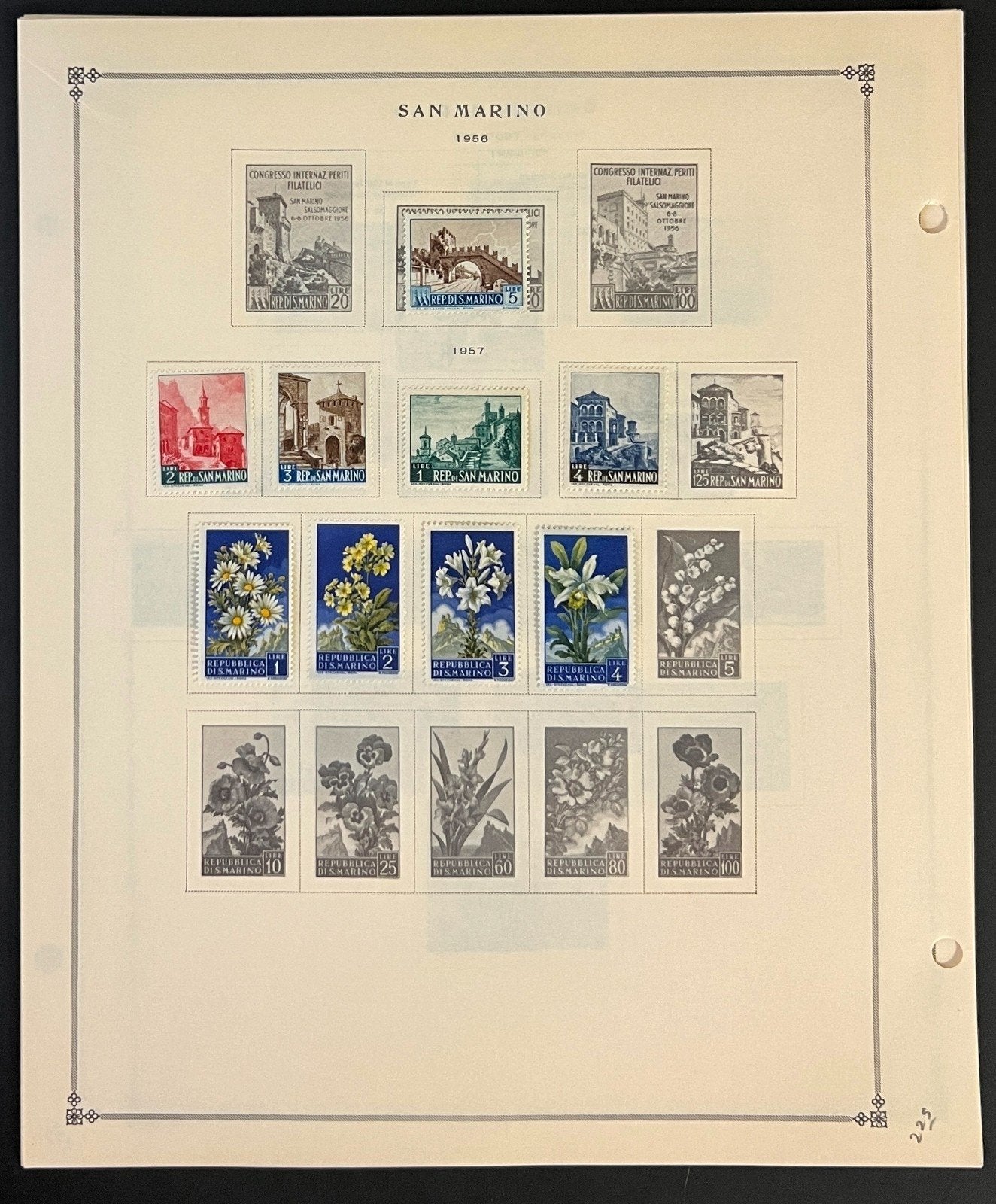 San Marino Stamp Collection Pages Mint & Used 1941-1976 ZAYIX