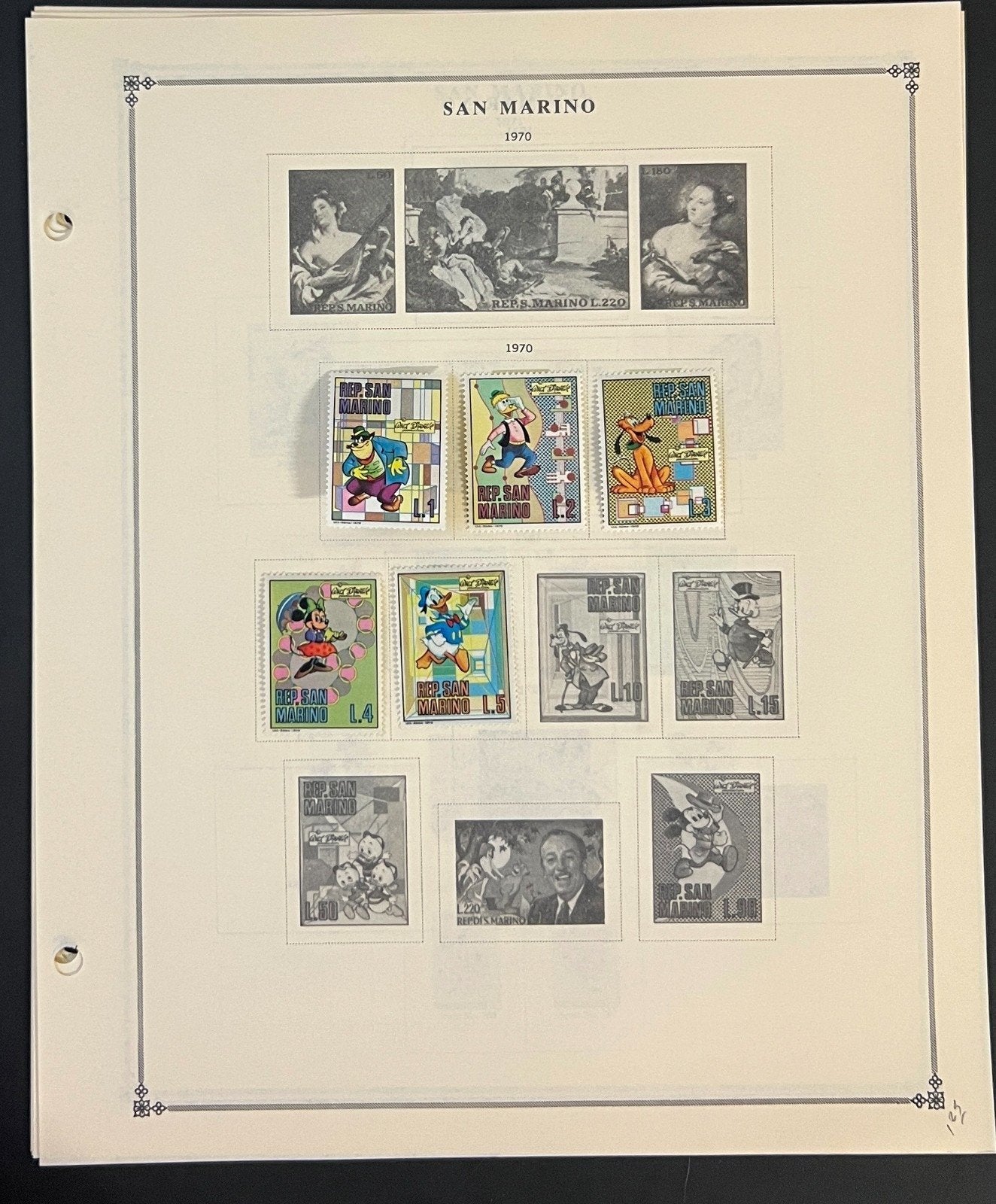 San Marino Stamp Collection Pages Mint & Used 1941-1976 ZAYIX