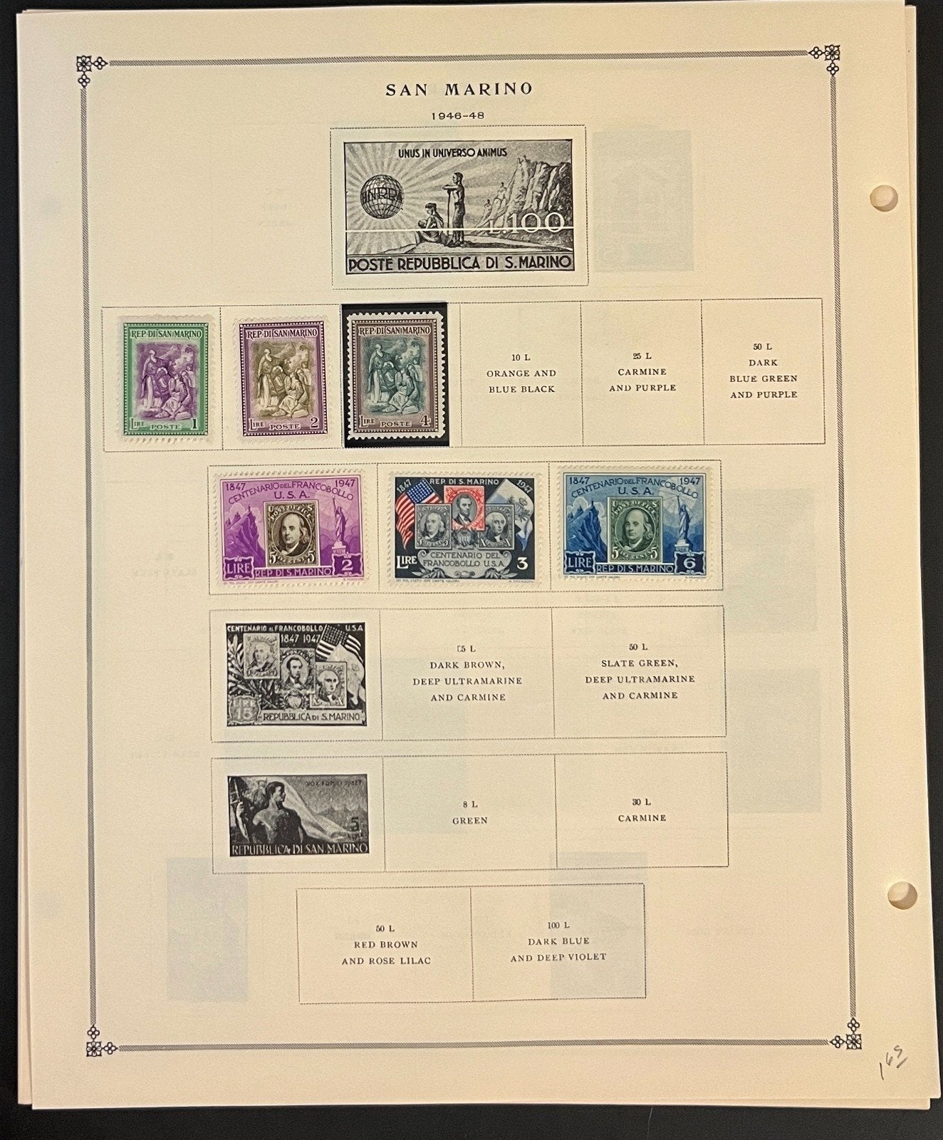 San Marino Stamp Collection Pages Mint & Used 1941-1976 ZAYIX